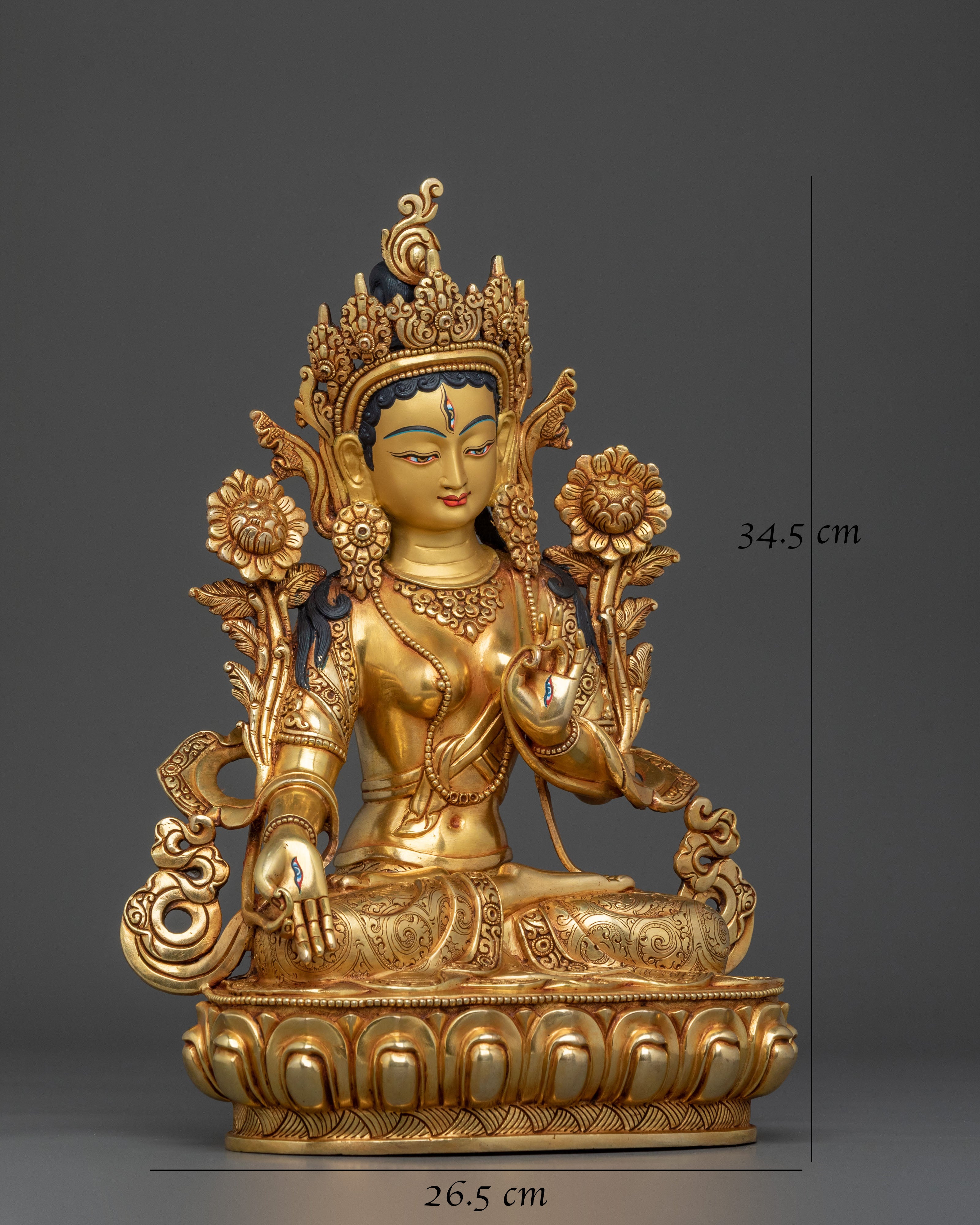 White Tara Divine Sculpture | Goddess of Compassion and Protection