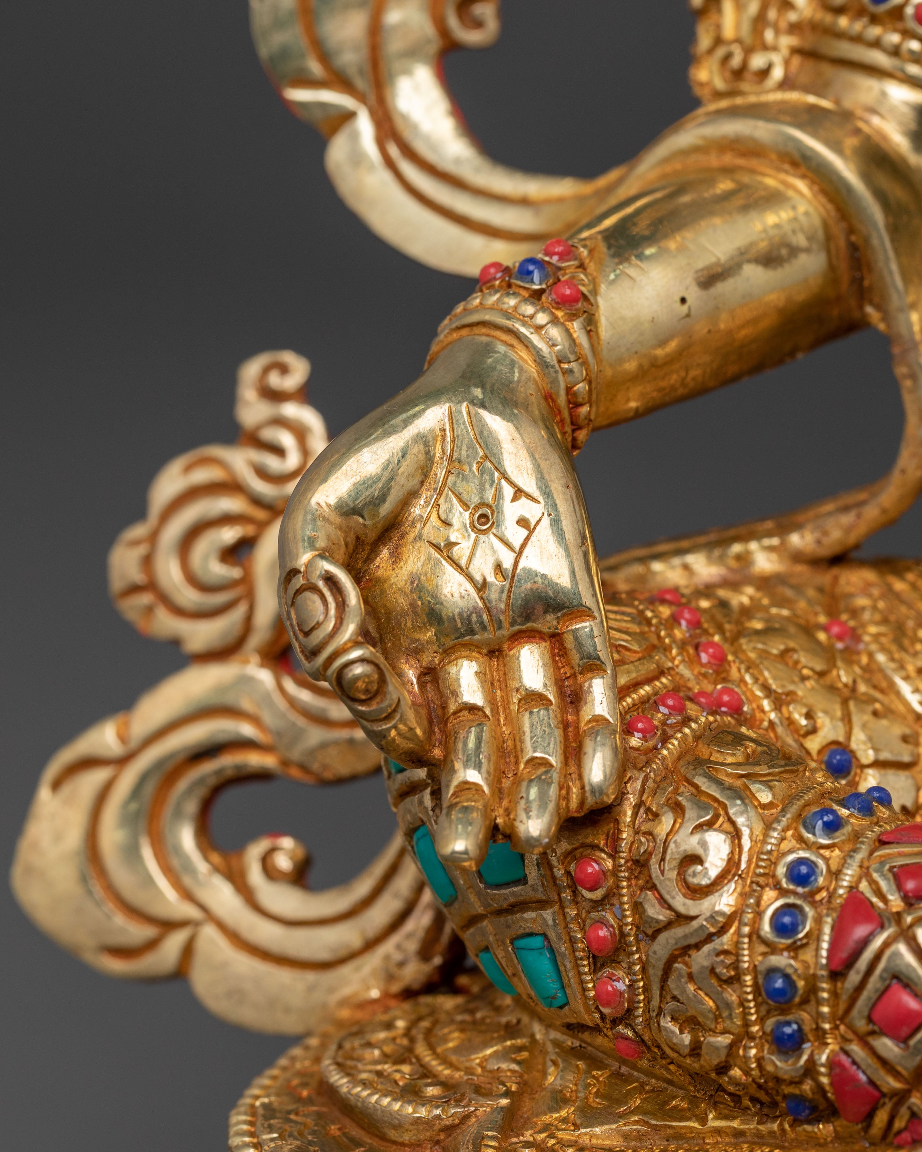 Handcrafted Green Tara  Statue | Home Decor