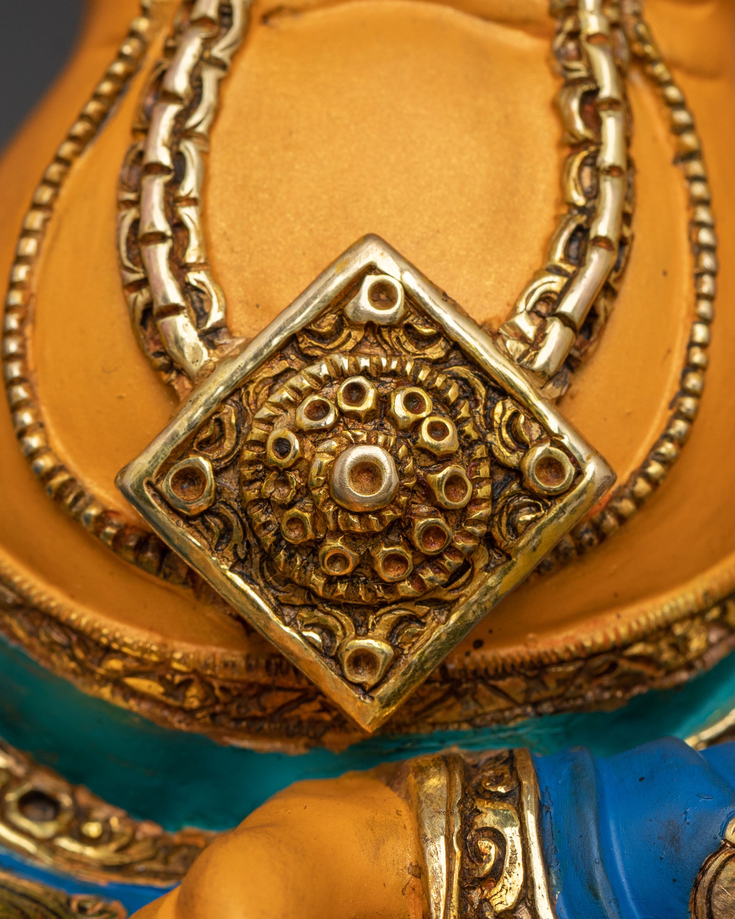 Golden Dzambhala Traditional Statue | Wealth God