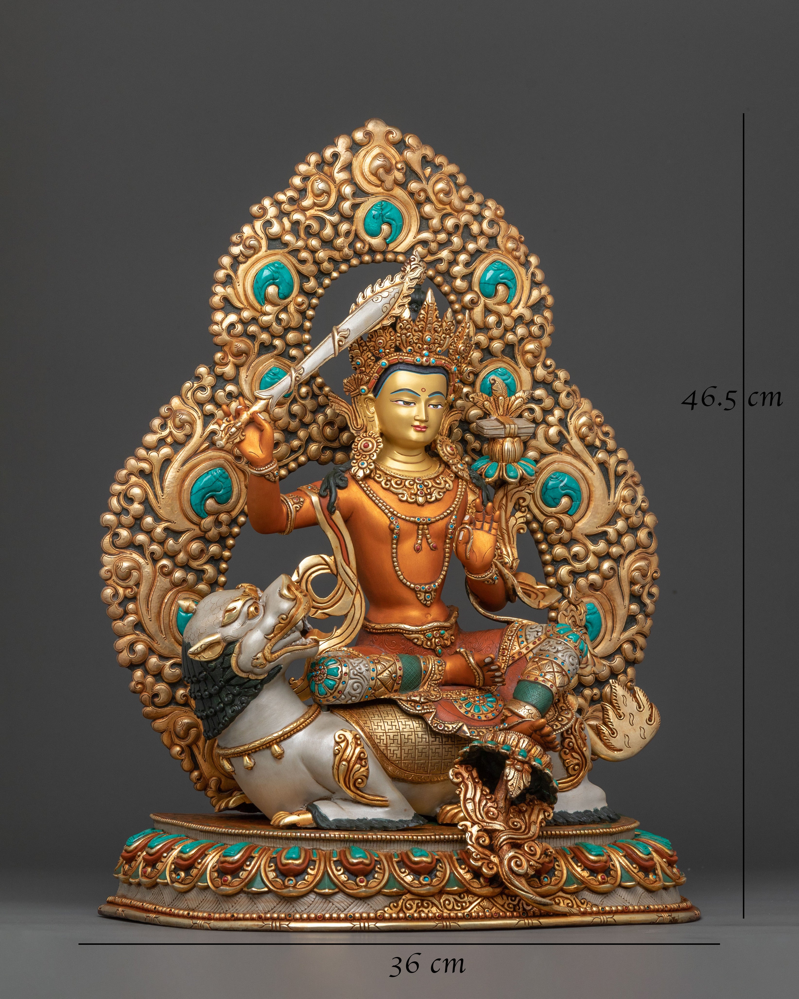 Simhanada Manjushri Statue | Divine Wisdom