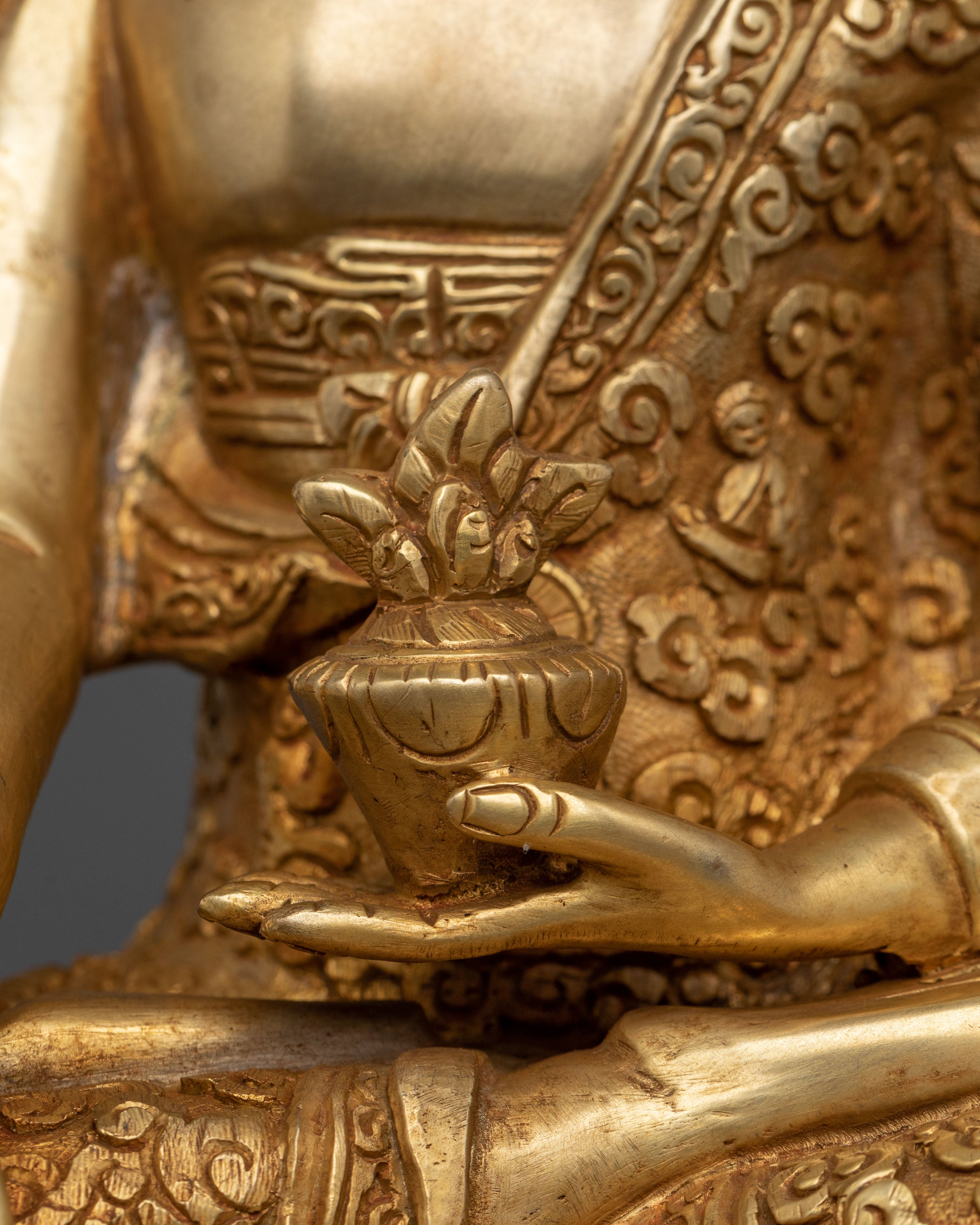 Handmade Medicine Buddha Statue | Healing Deity