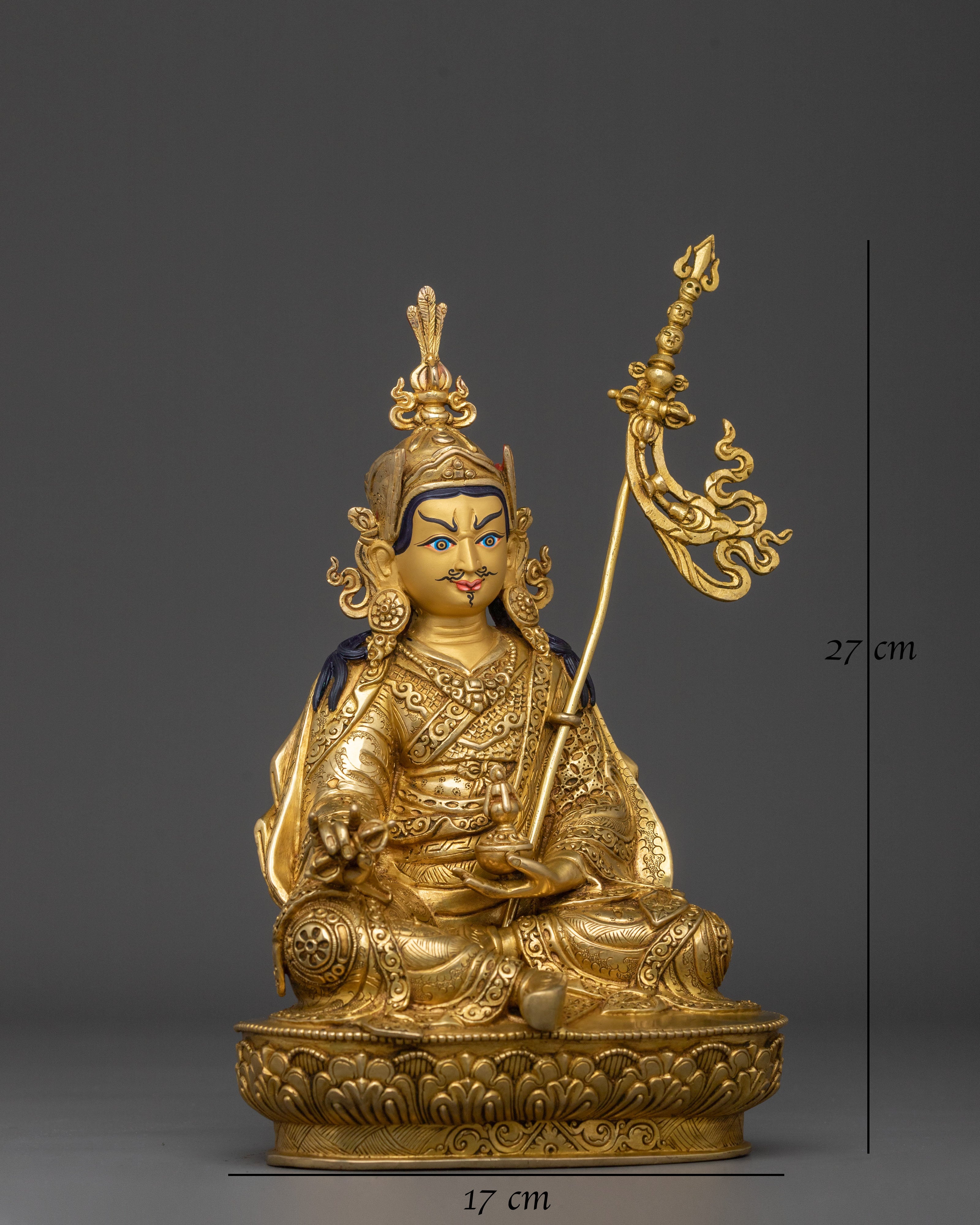 Handmade Guru Rinpoche Statue | Lotus Born Master