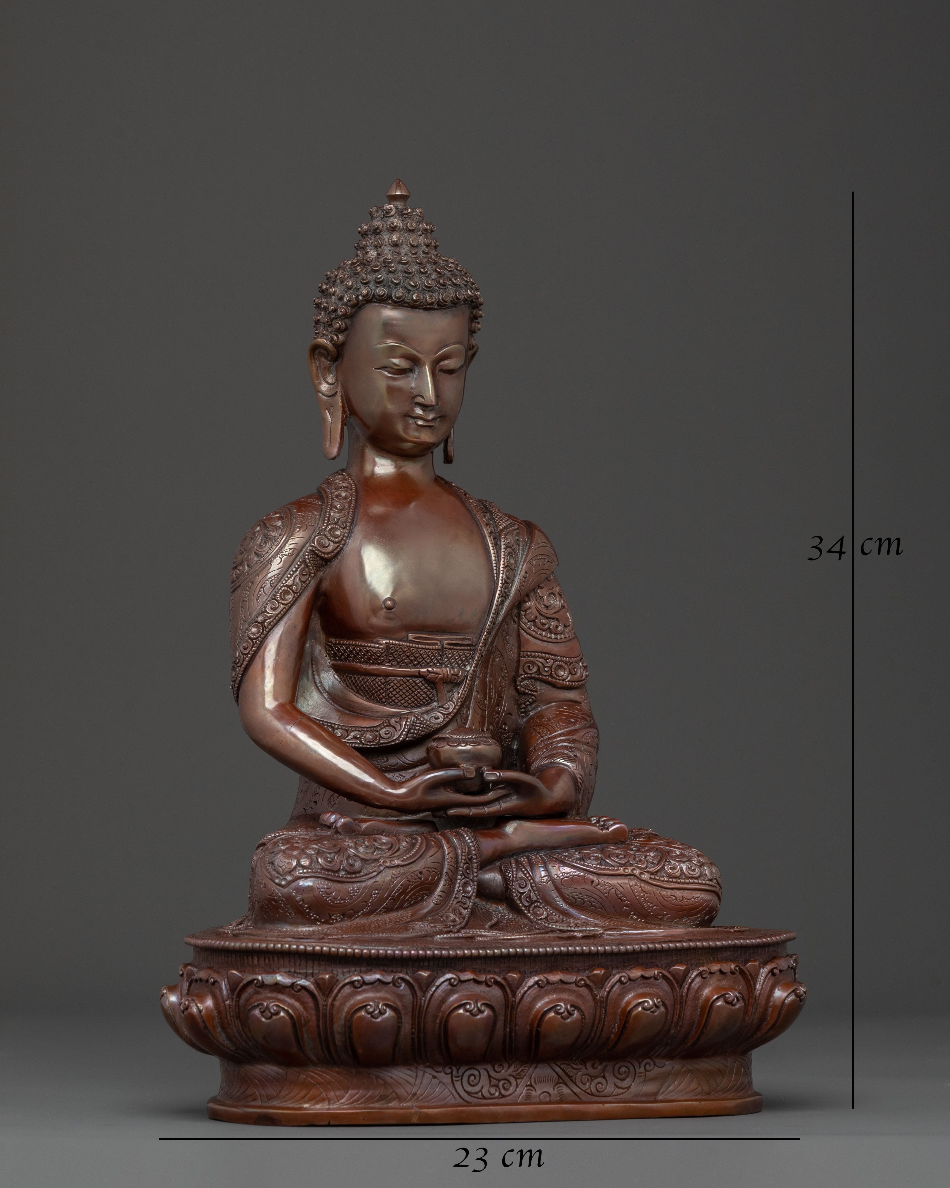 Hand-Carved Amitabha Buddha Statue | Home Decor