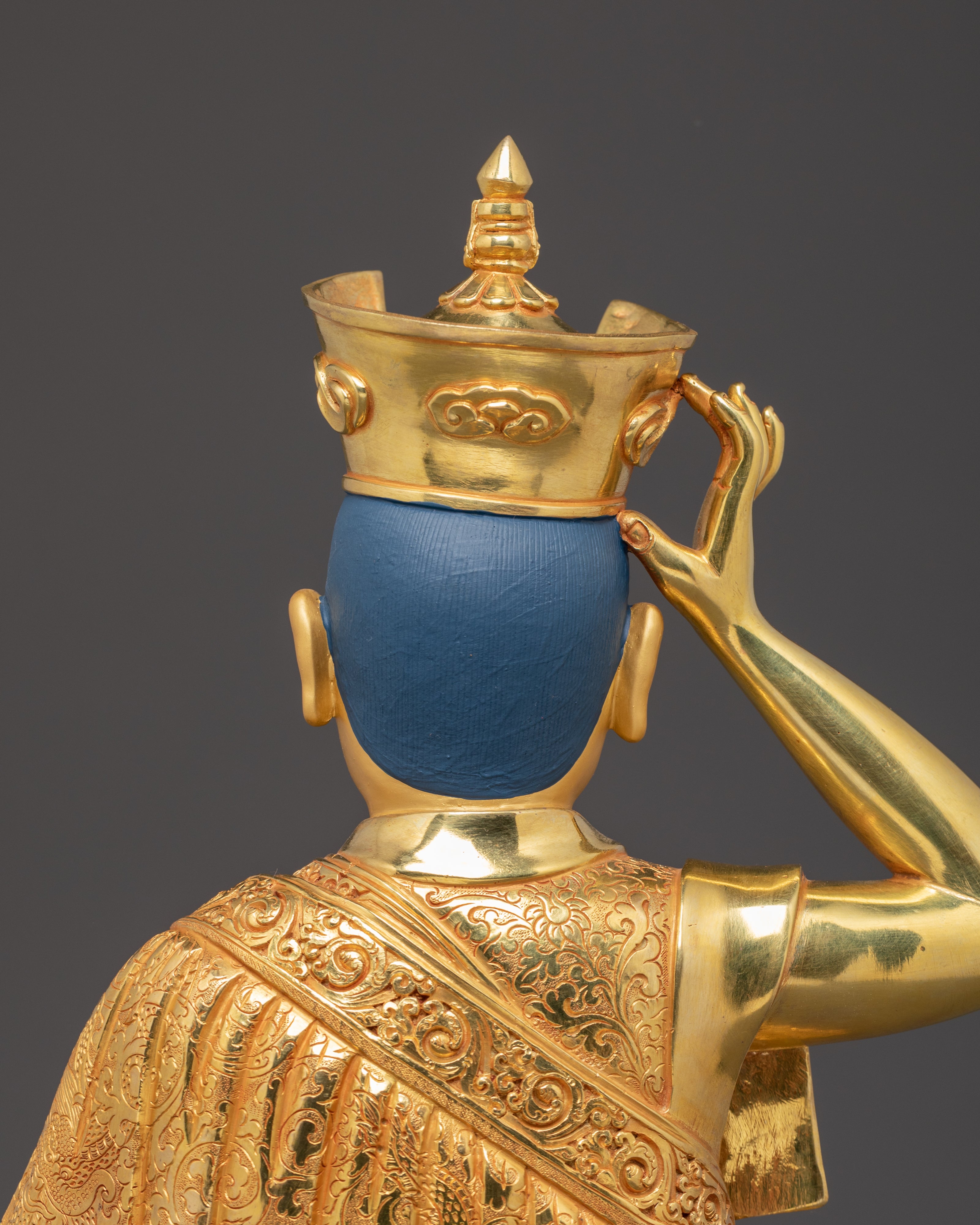 Handmade 16th Karmapa Sculpture | Tibetan shrine or spiritual meditation altar