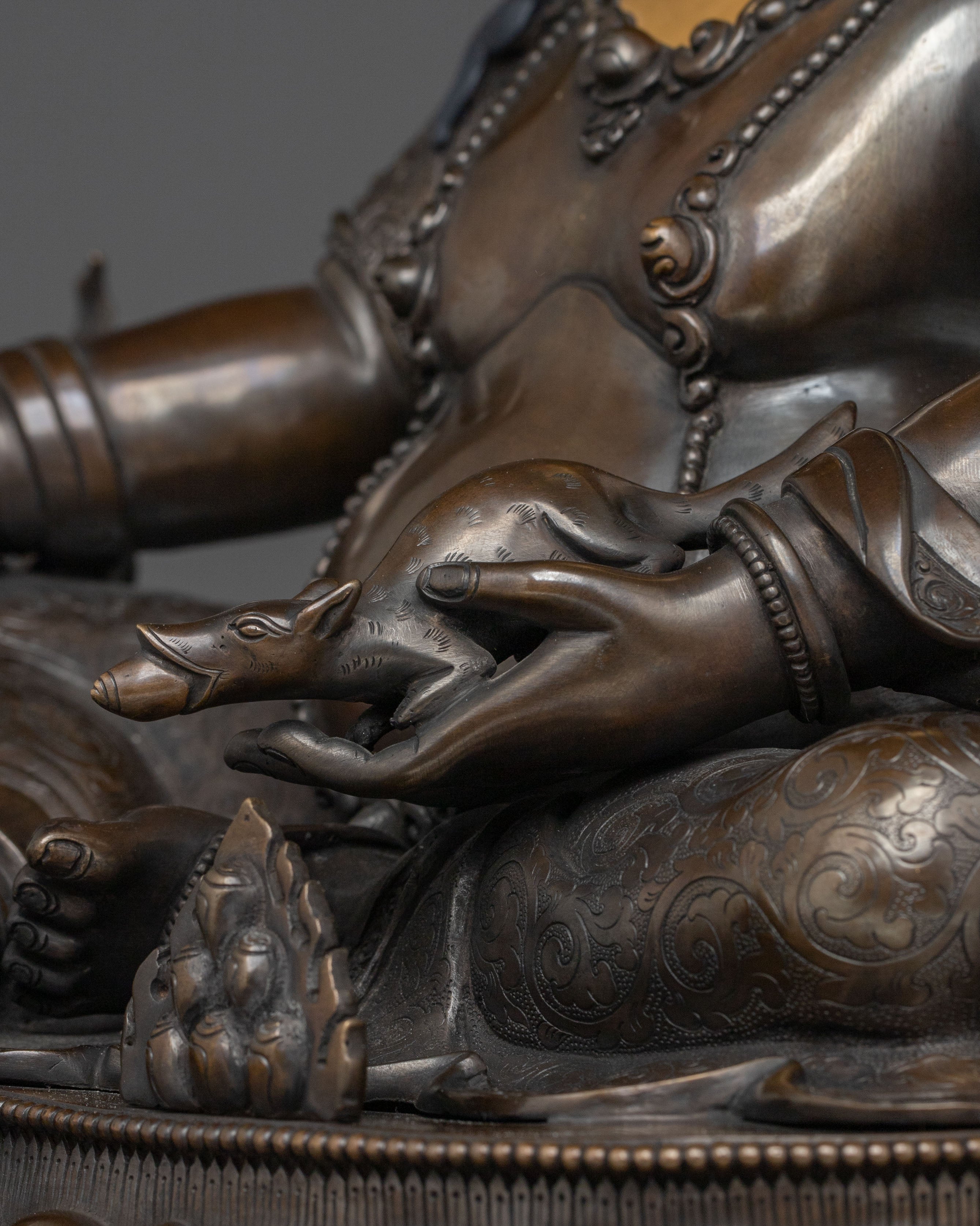 Dzambhala Figurine of Prosperity | Wealth Deity of Abundance & Fortune