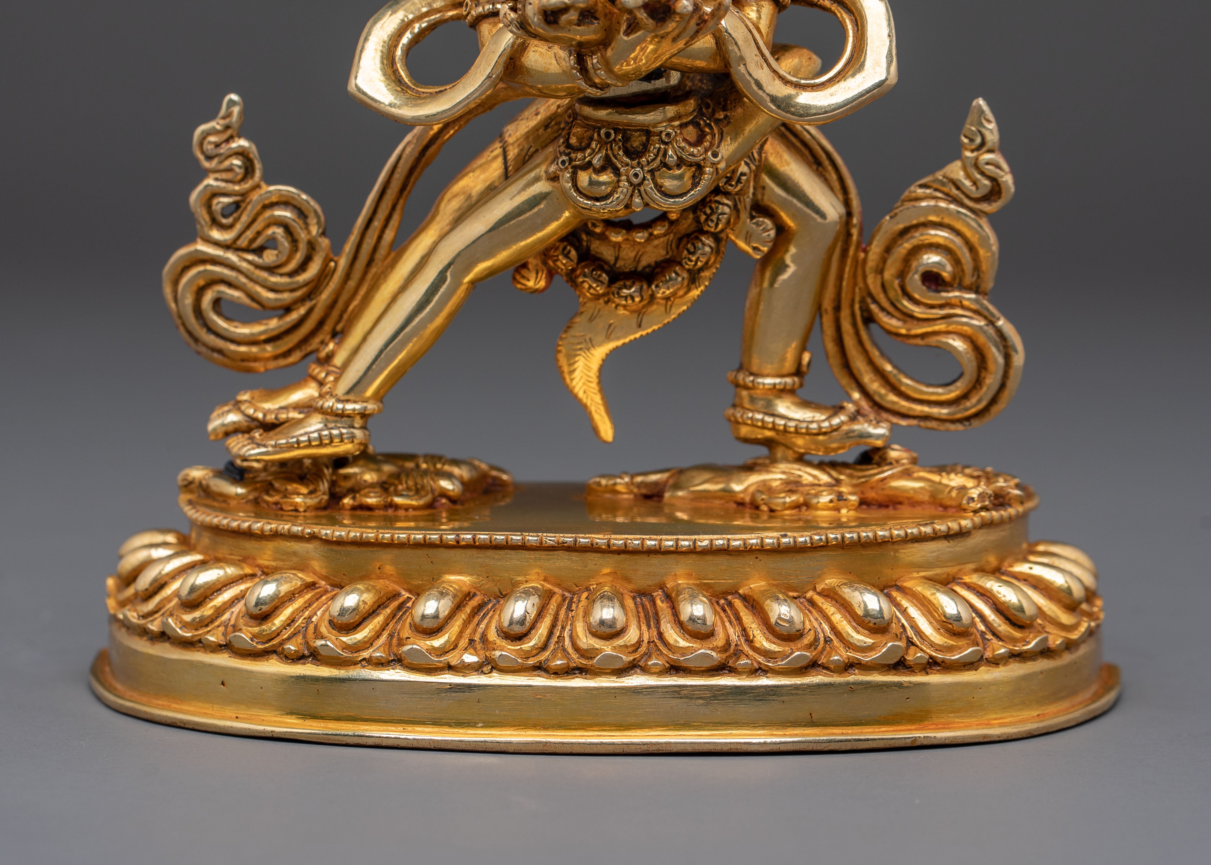 Chakrasamvara Statue | 24K Gold Gilded Deity