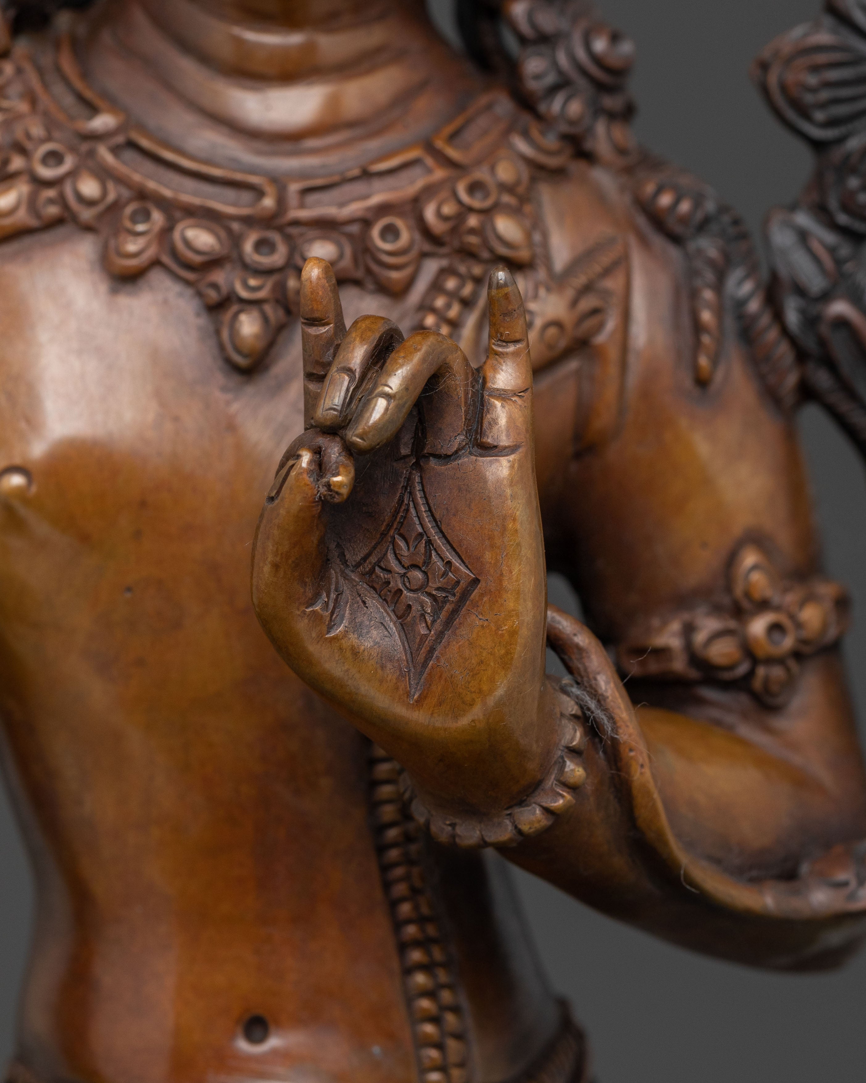 Padmapani Handcrafted Spiritual Statue | Lotus Bearer