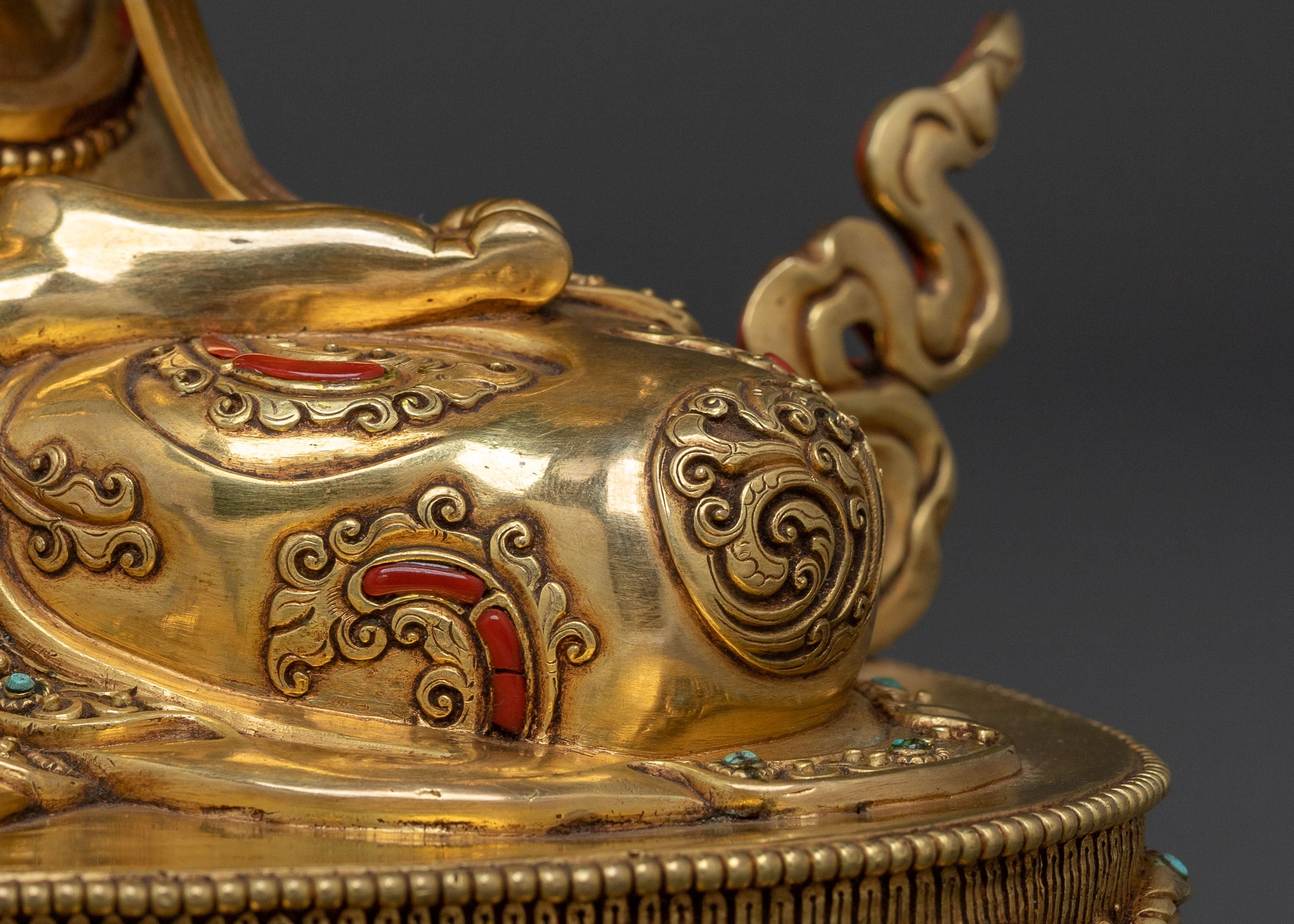 Manjushri Sacred Wisdom Statue | 24k Gold Glided