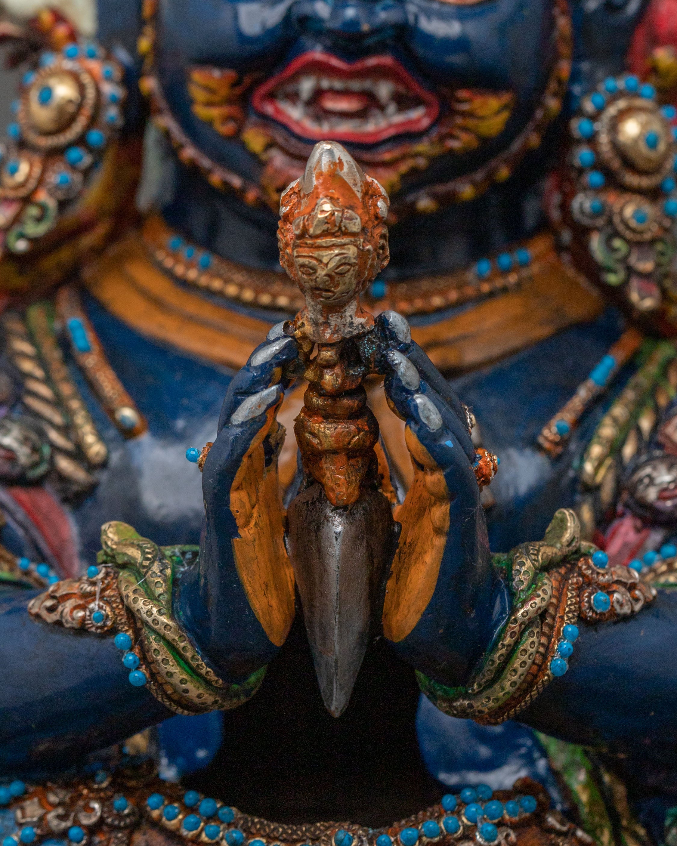 Handmade Vajrakilaya Sacred Sculpture | Home Decor