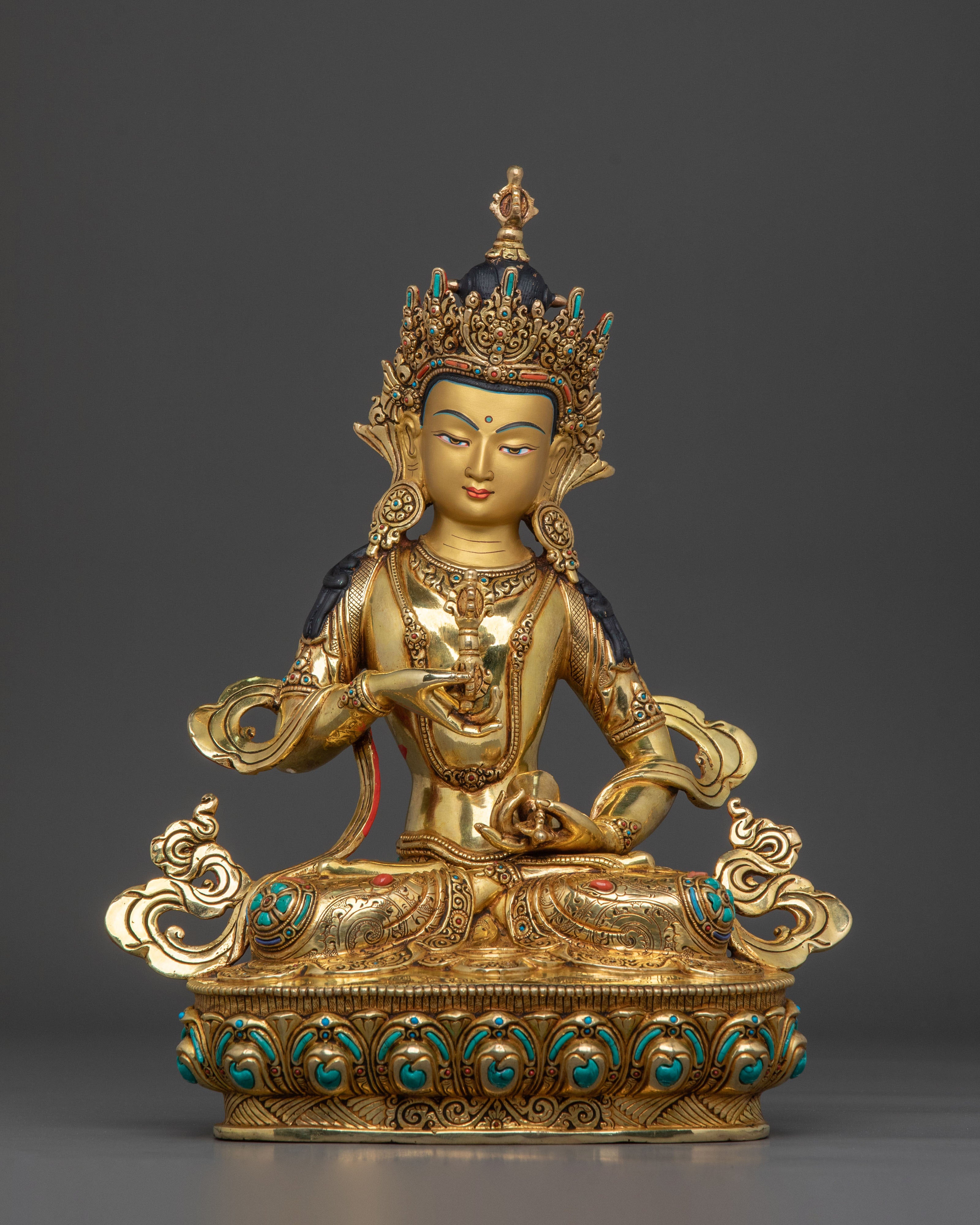 Handmade Six Bodhisattva Statue Set | 24K Gold Gilded Sacred Sculpture
