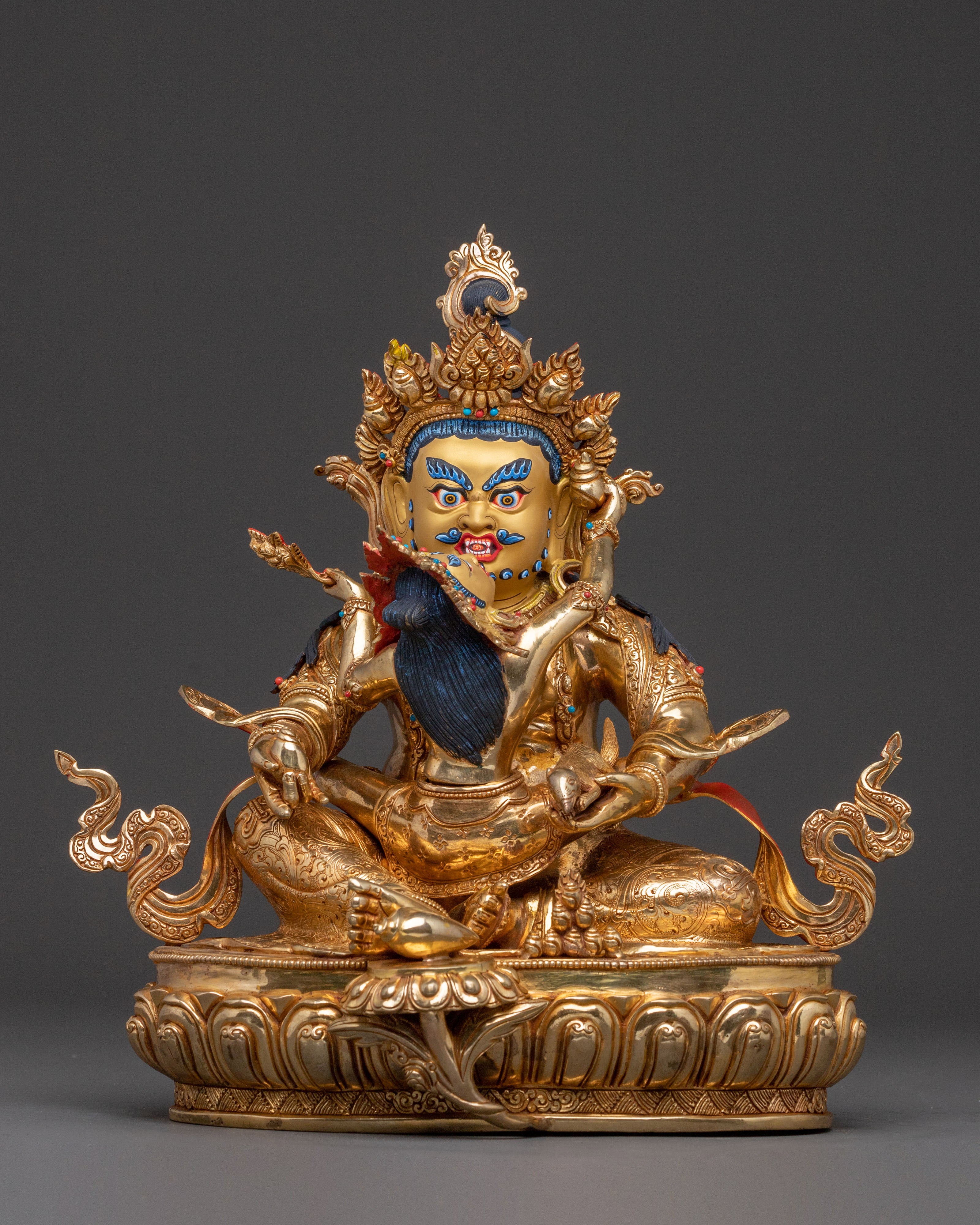 Green Dzambhala Statue