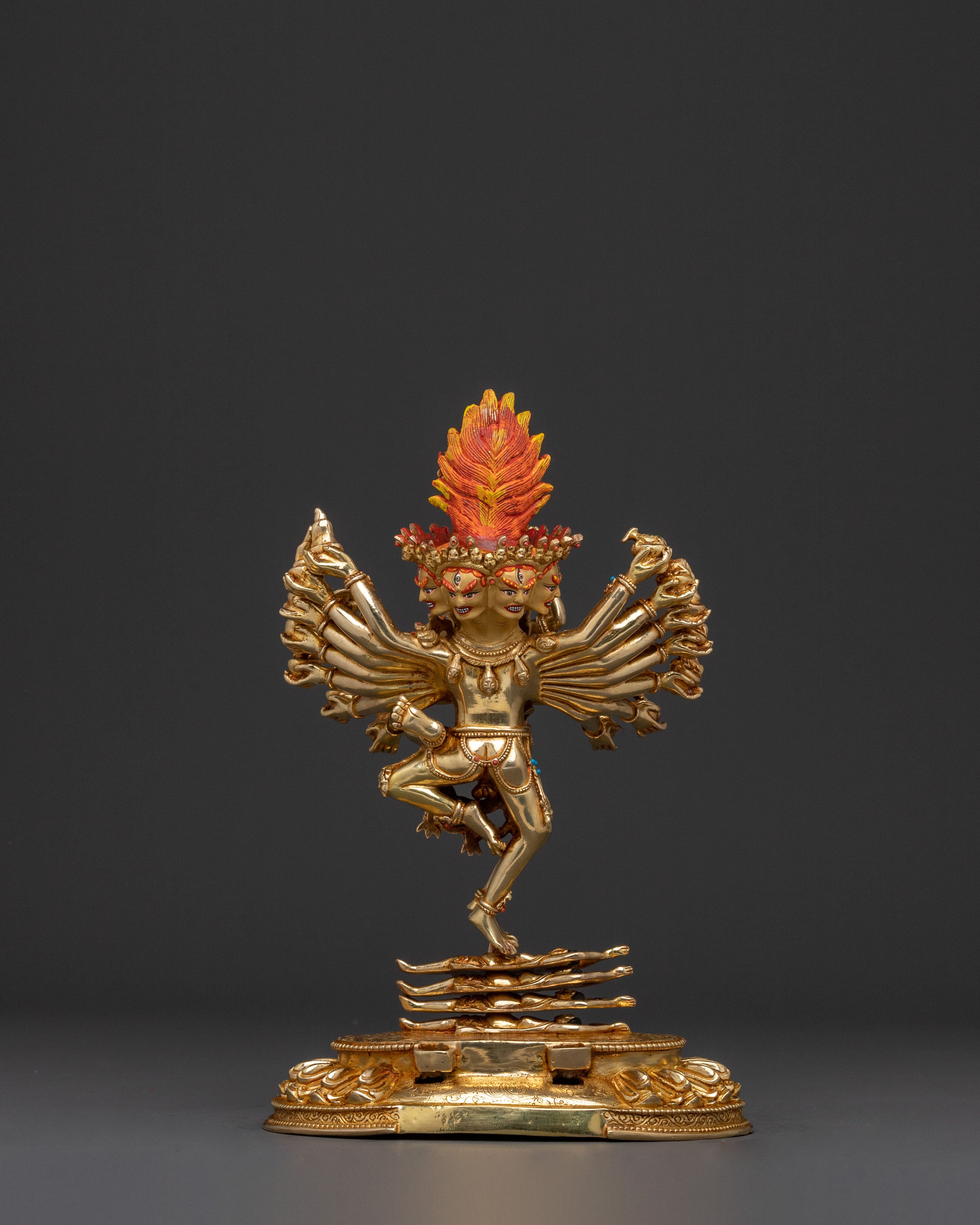 Fierce Hevajra Tantric Deity Statue | Buddhist Decor