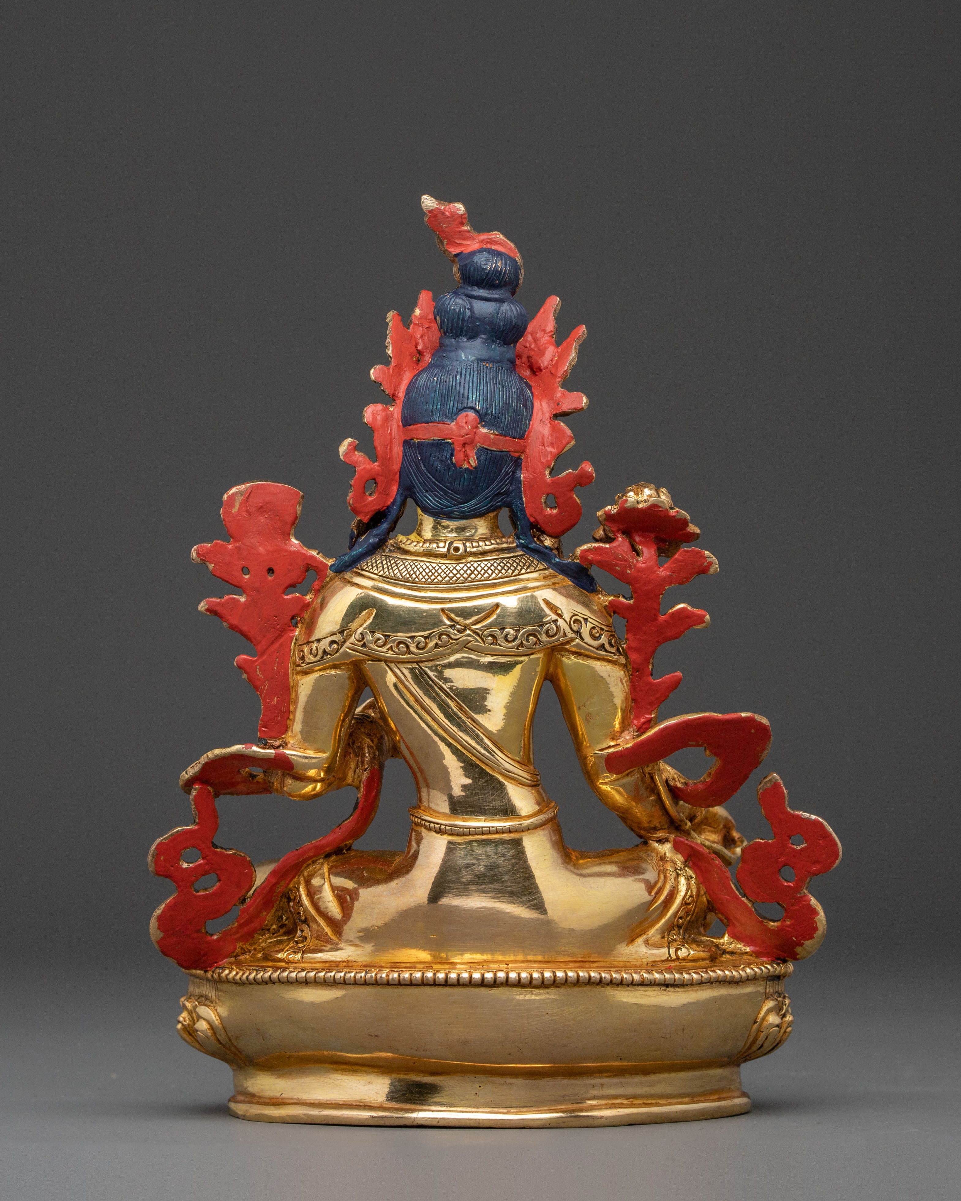 Green Tara Mother of Compassion Statue: 24K Gold Gilded