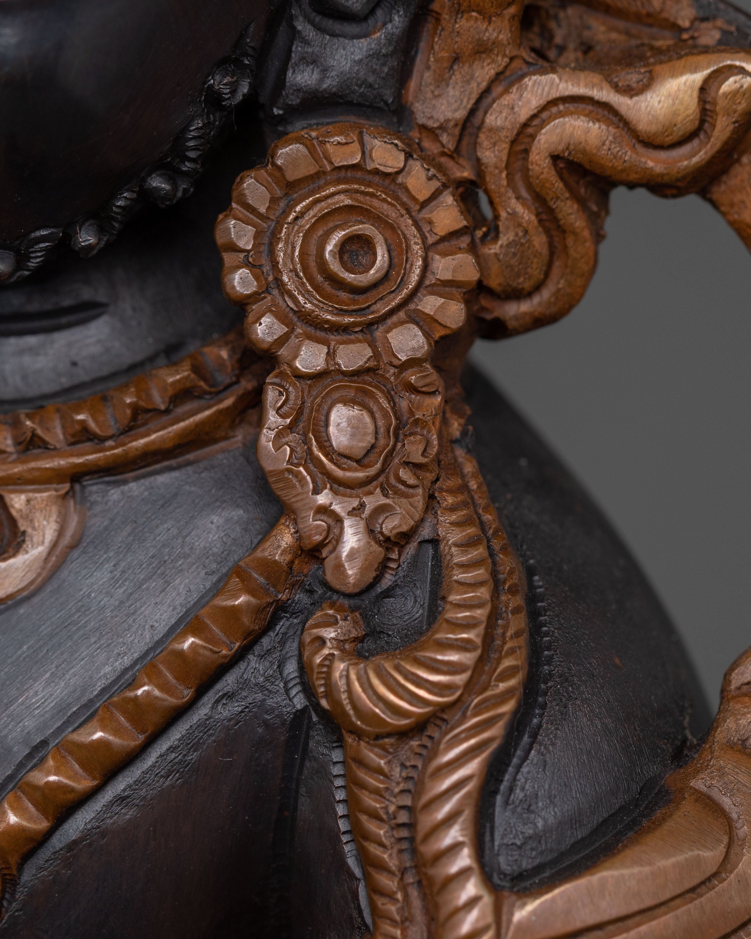 Dzambhala | Oxidized Copper Prosperity Statue