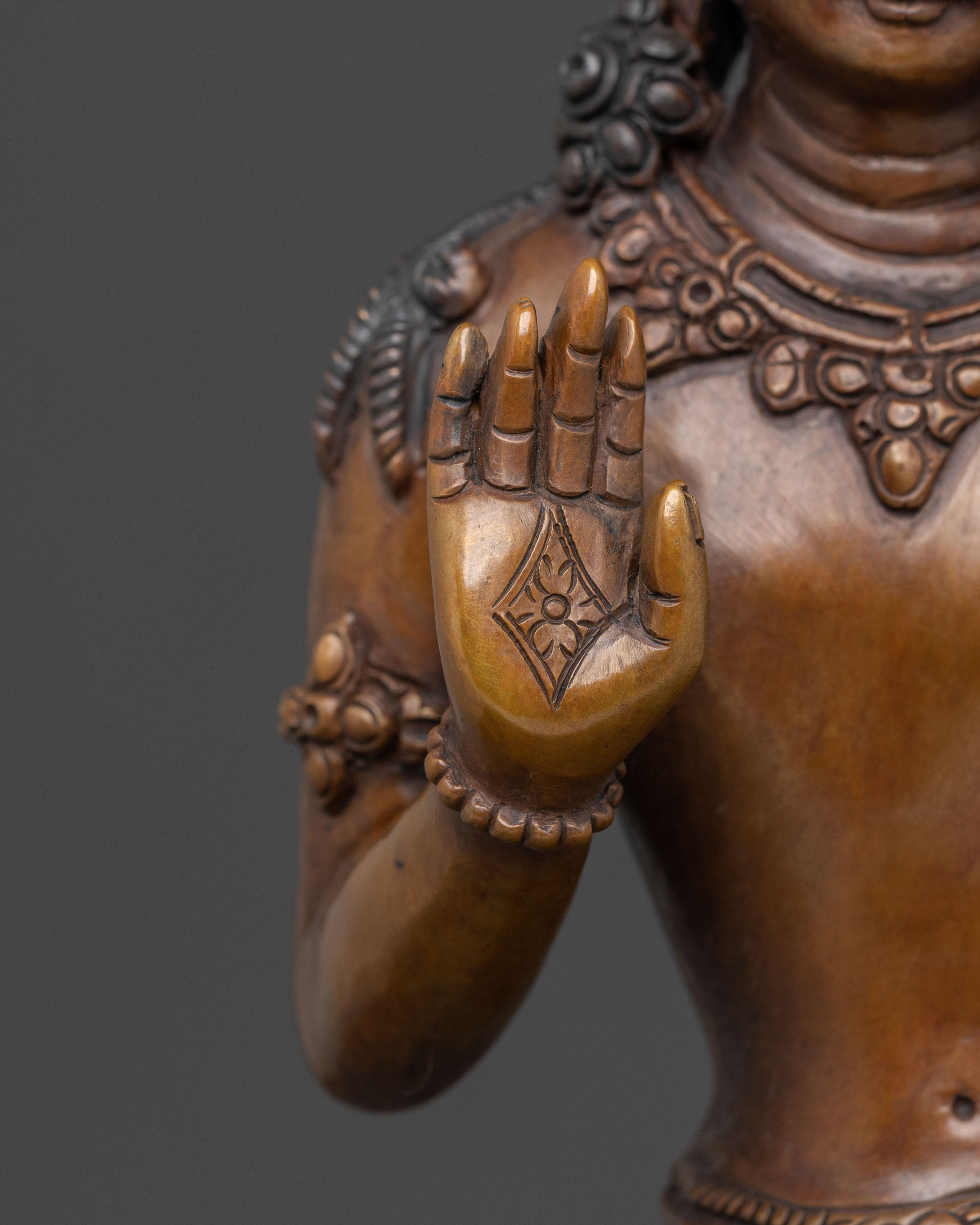 Padmapani Copper Statue | Meditational Figure