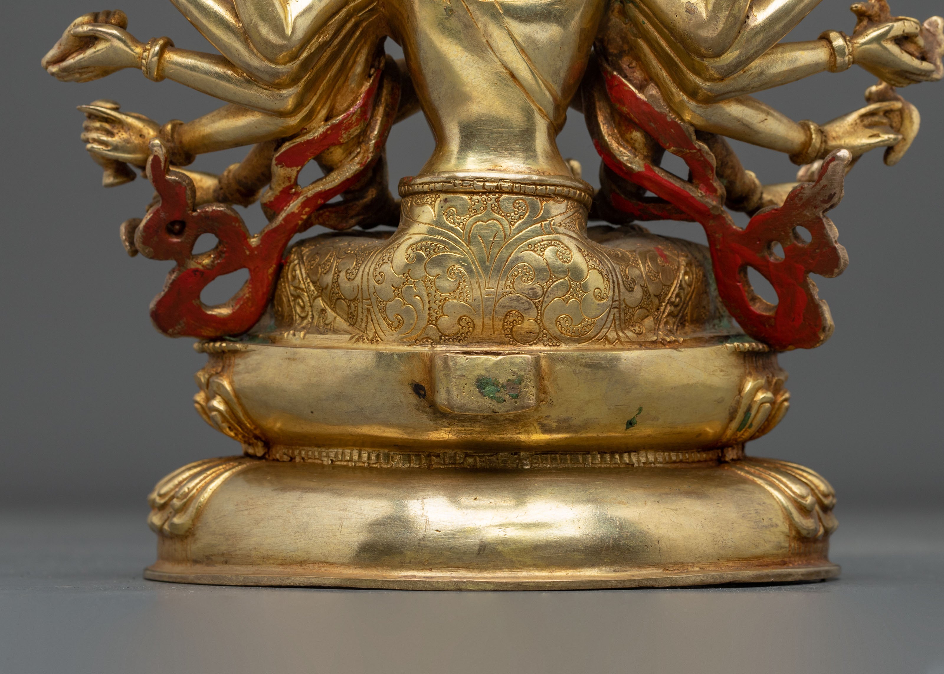 Chundi Statue of Protection | 24K Gold Gilded Goddess Figurine