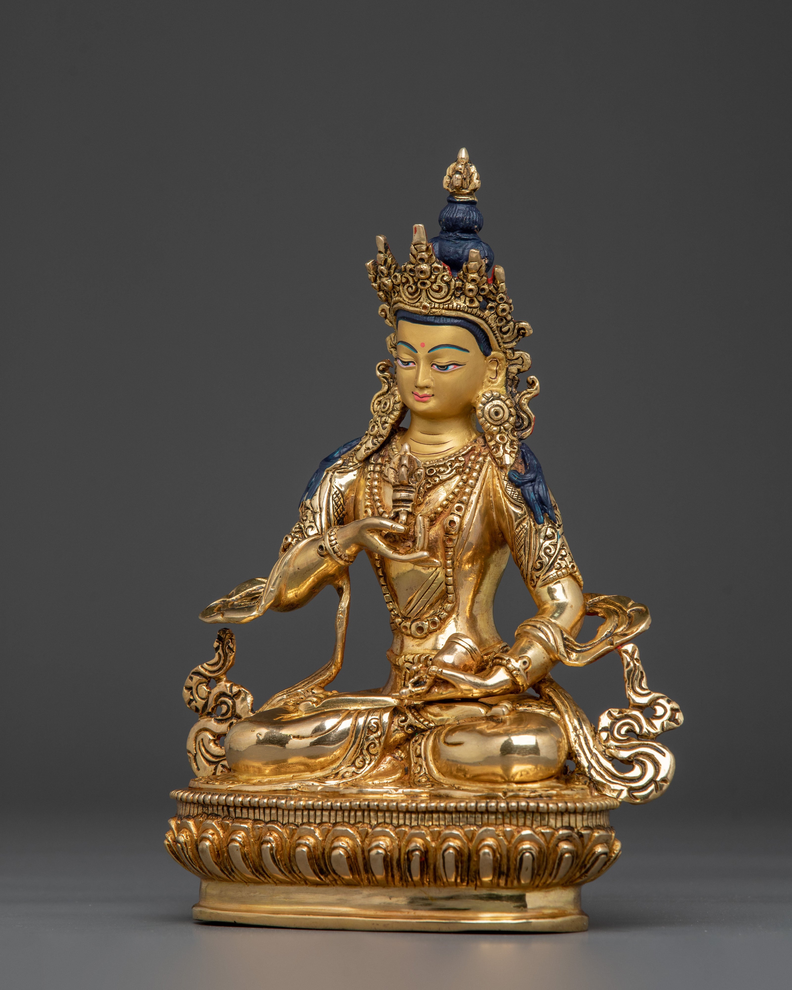 Tibetan Vajrasattva Sacred Statue | Tibetan Buddhist Altar Decor