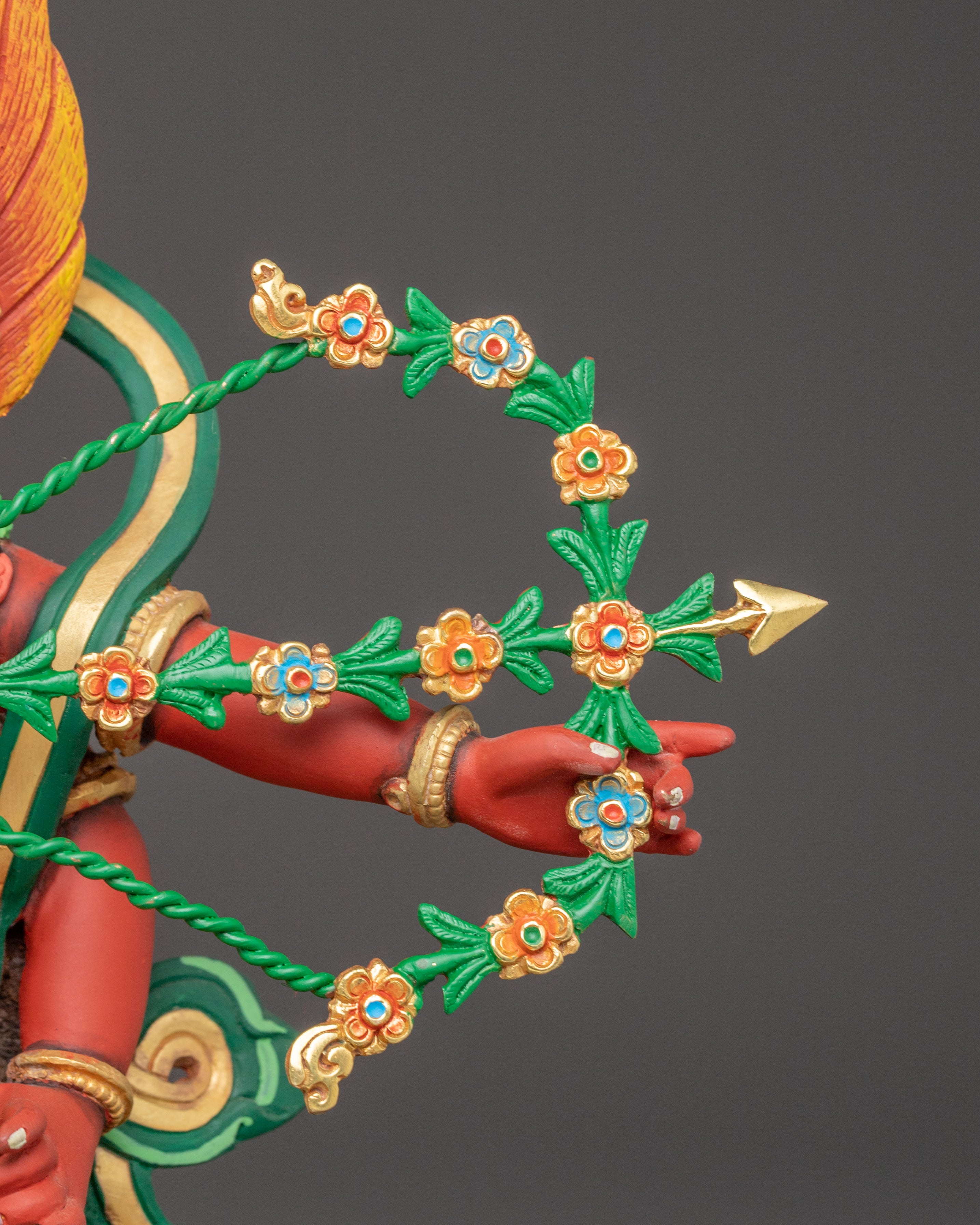 Golden Copper Statue of Kurukulla | Goddess of Enchantment