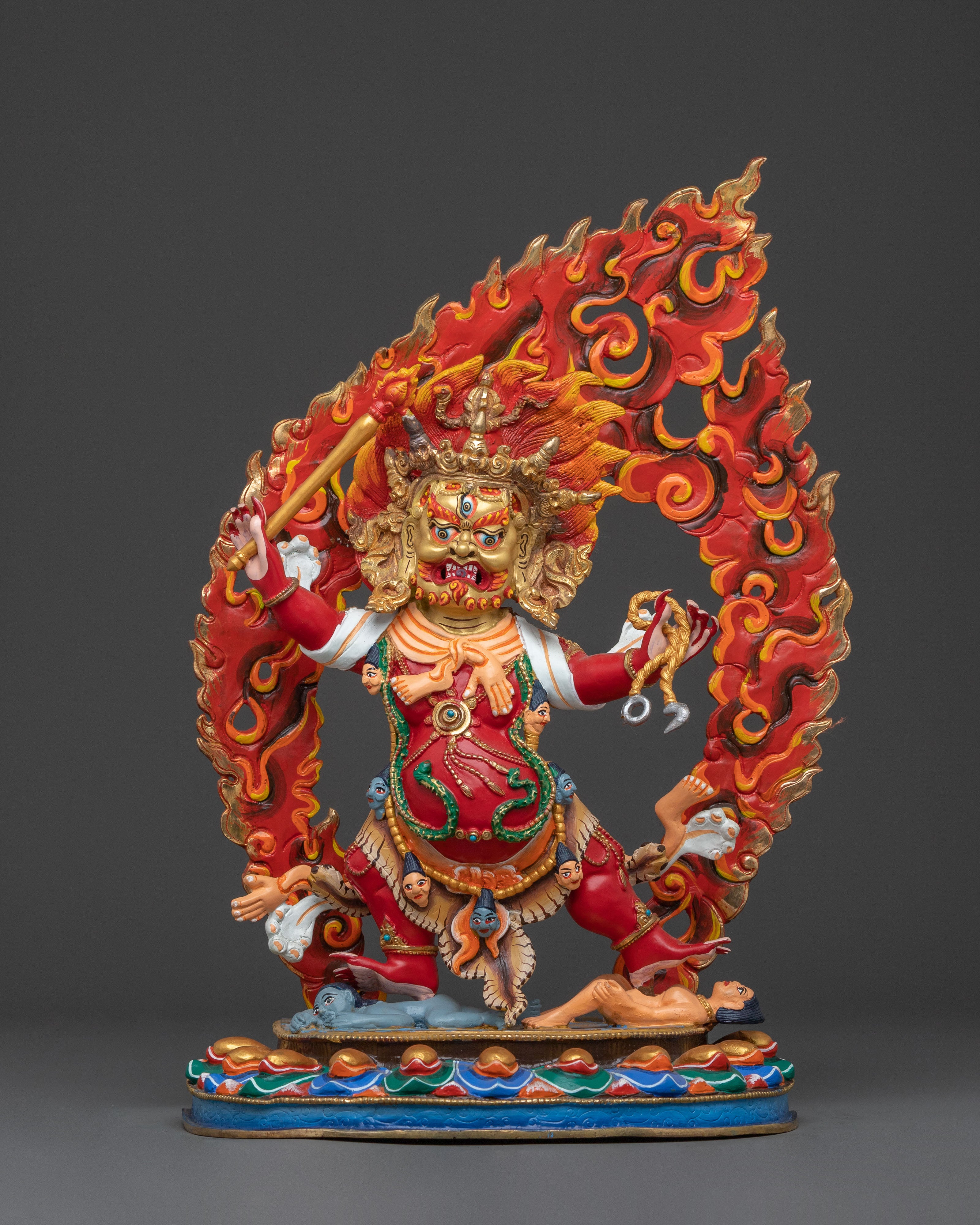 DandaPani Sacred Figure: Copper Sculpture