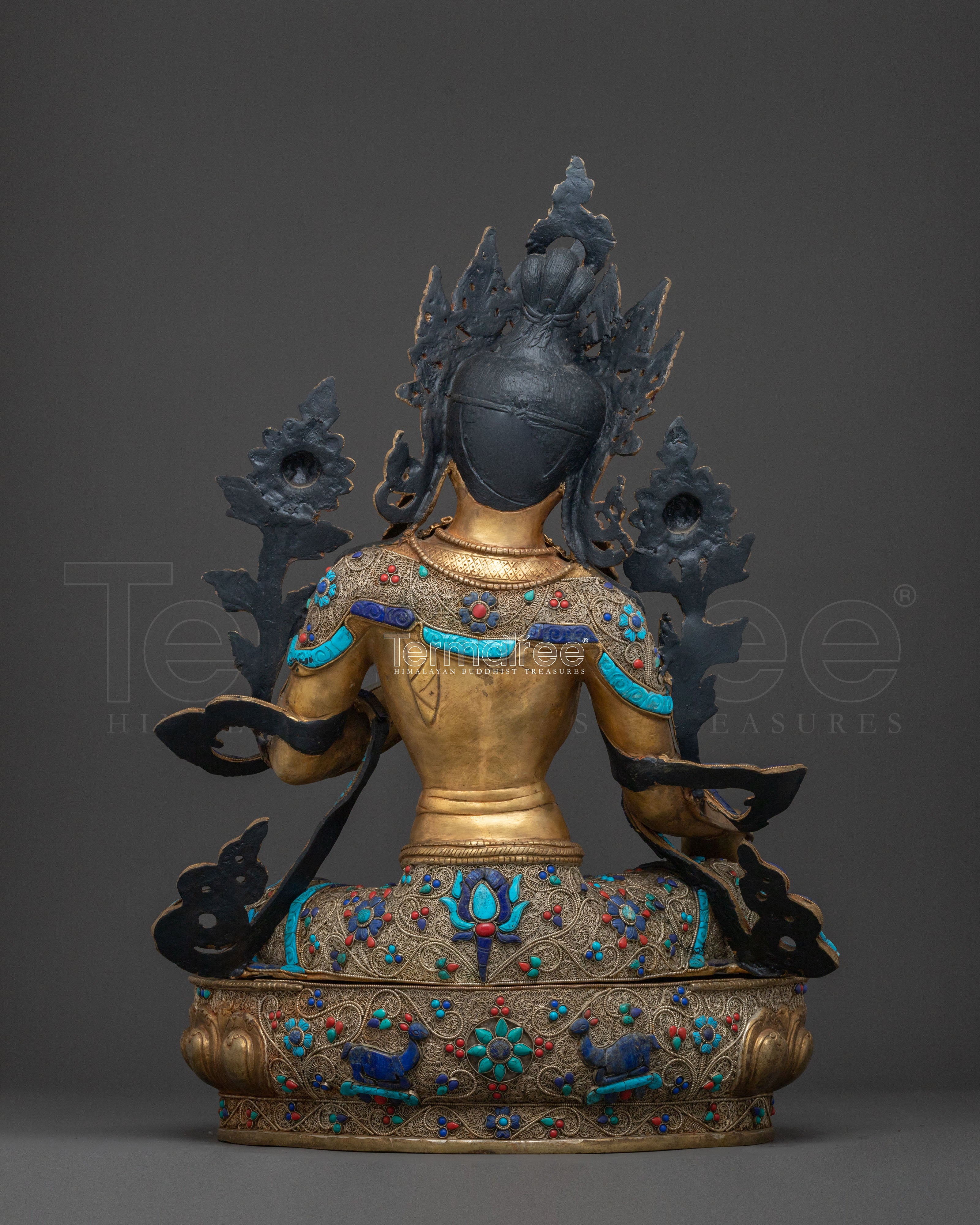 Green Tara Healing and Blessing Statue | Himalayan Buddhist Art