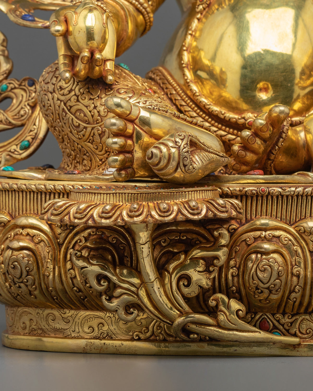 Dzambhala Sculpture | Sacred Buddhist Deity Figurine