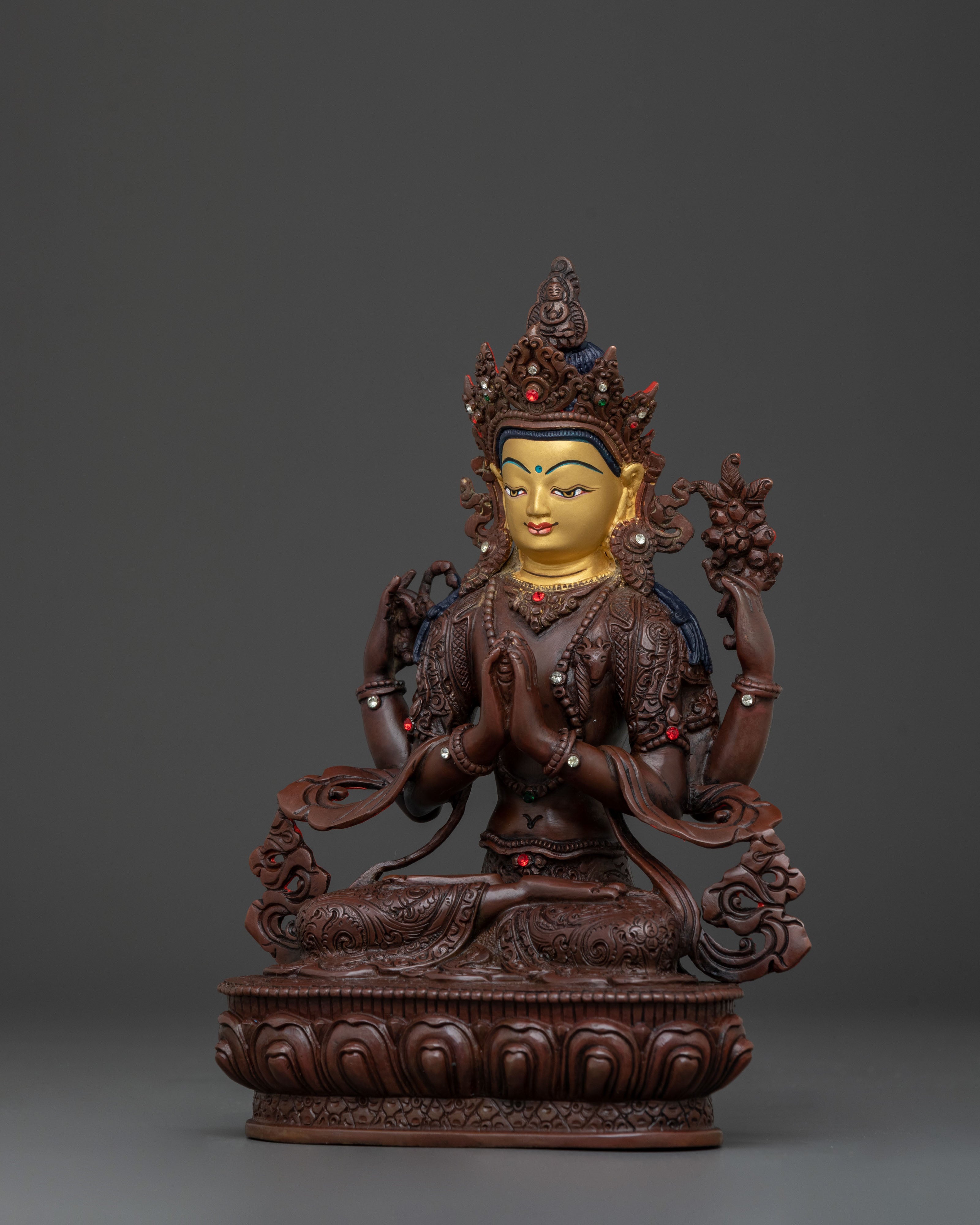 Six Bodhisattva Sacred Statue Set | Spiritual Altar Decor