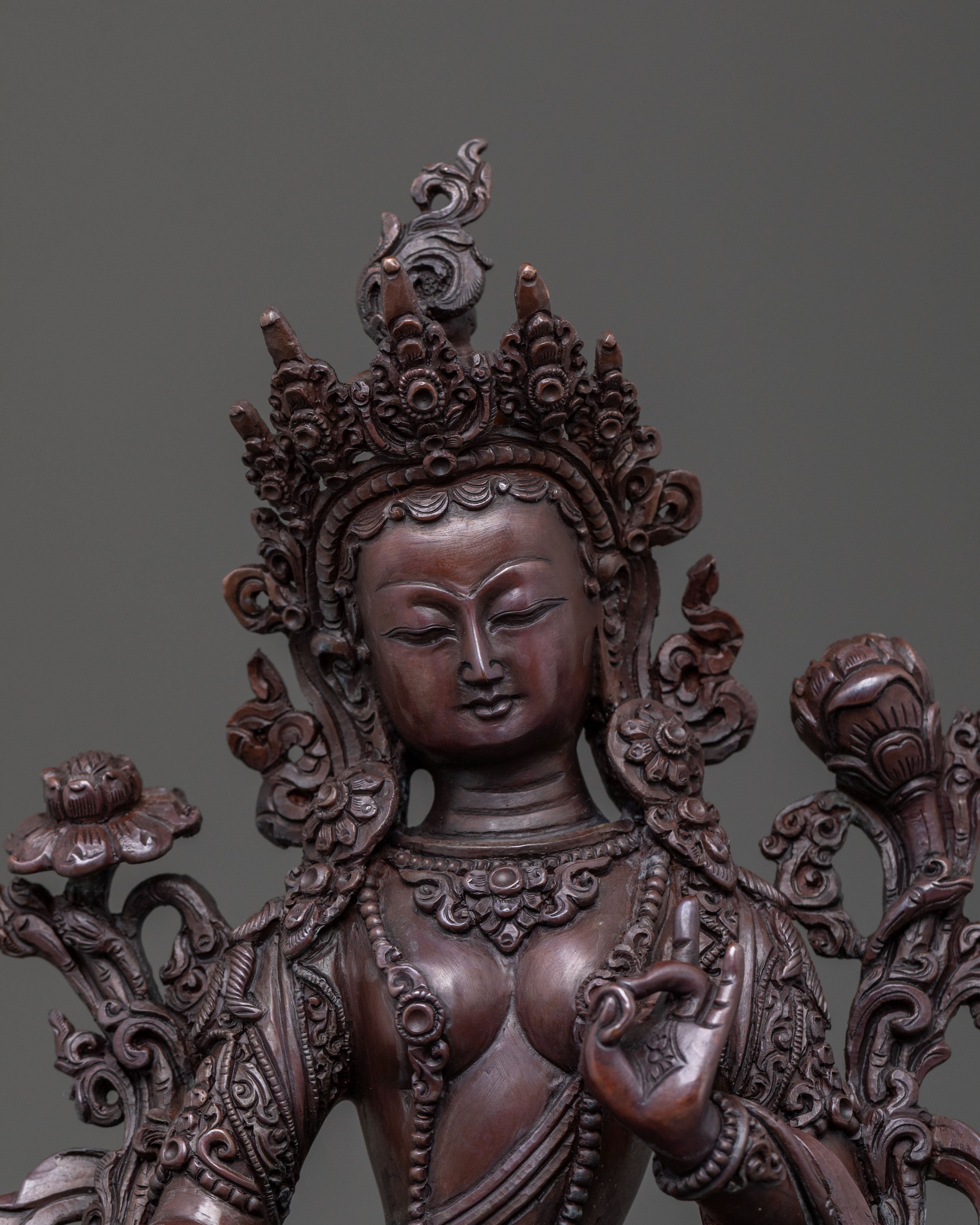Green Tara Protector Figurine | Goddess of Compassion