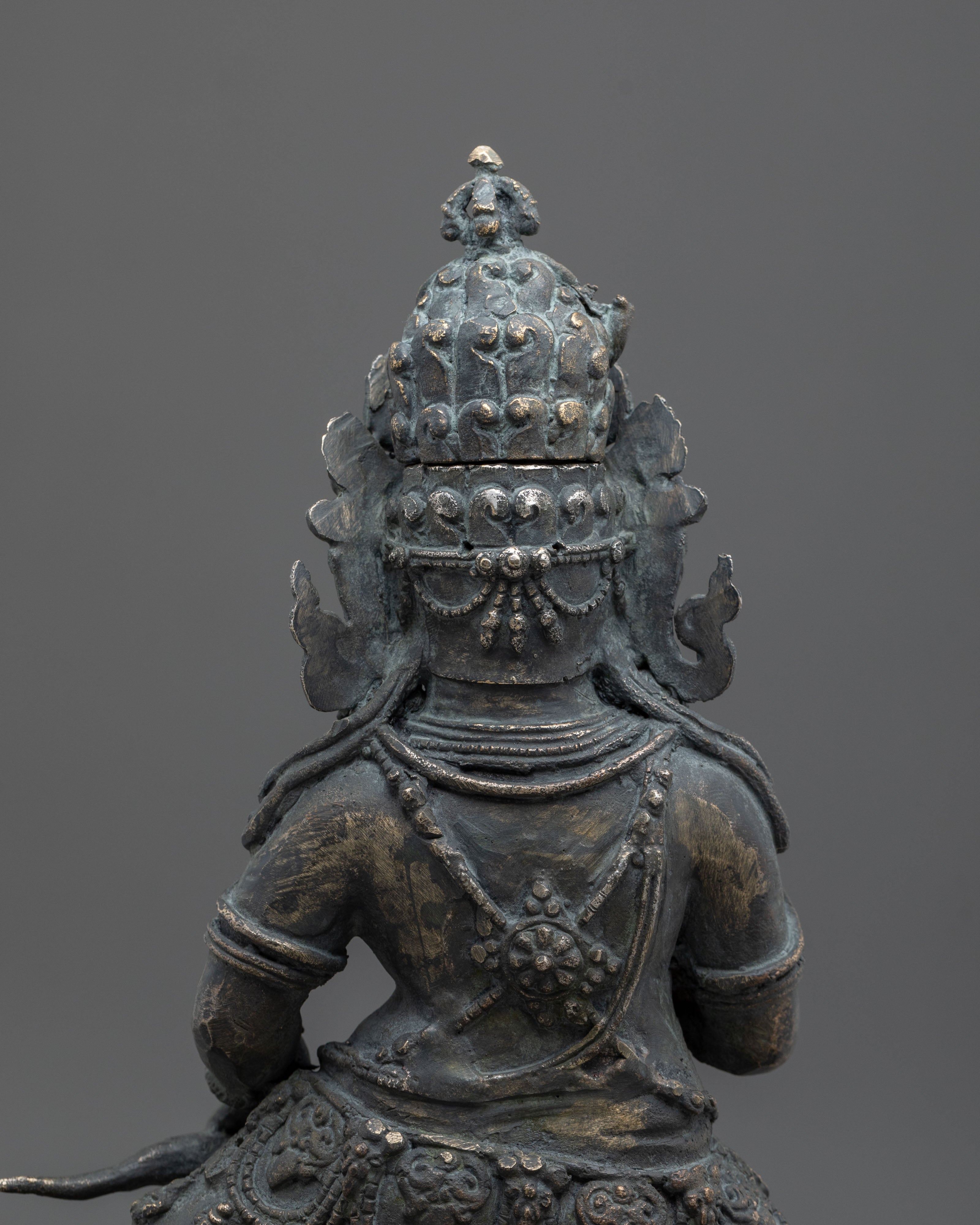 Black Dzambhala Figurine with Antique Finish