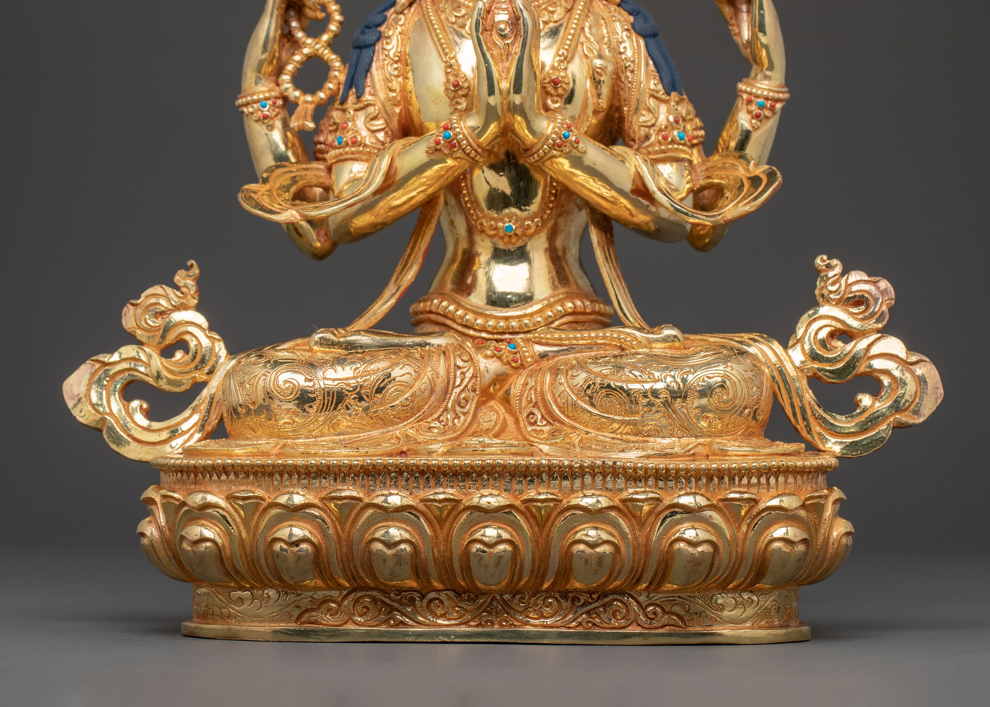 Handcrafted Chenrezig Spiritual Statue for Compassion