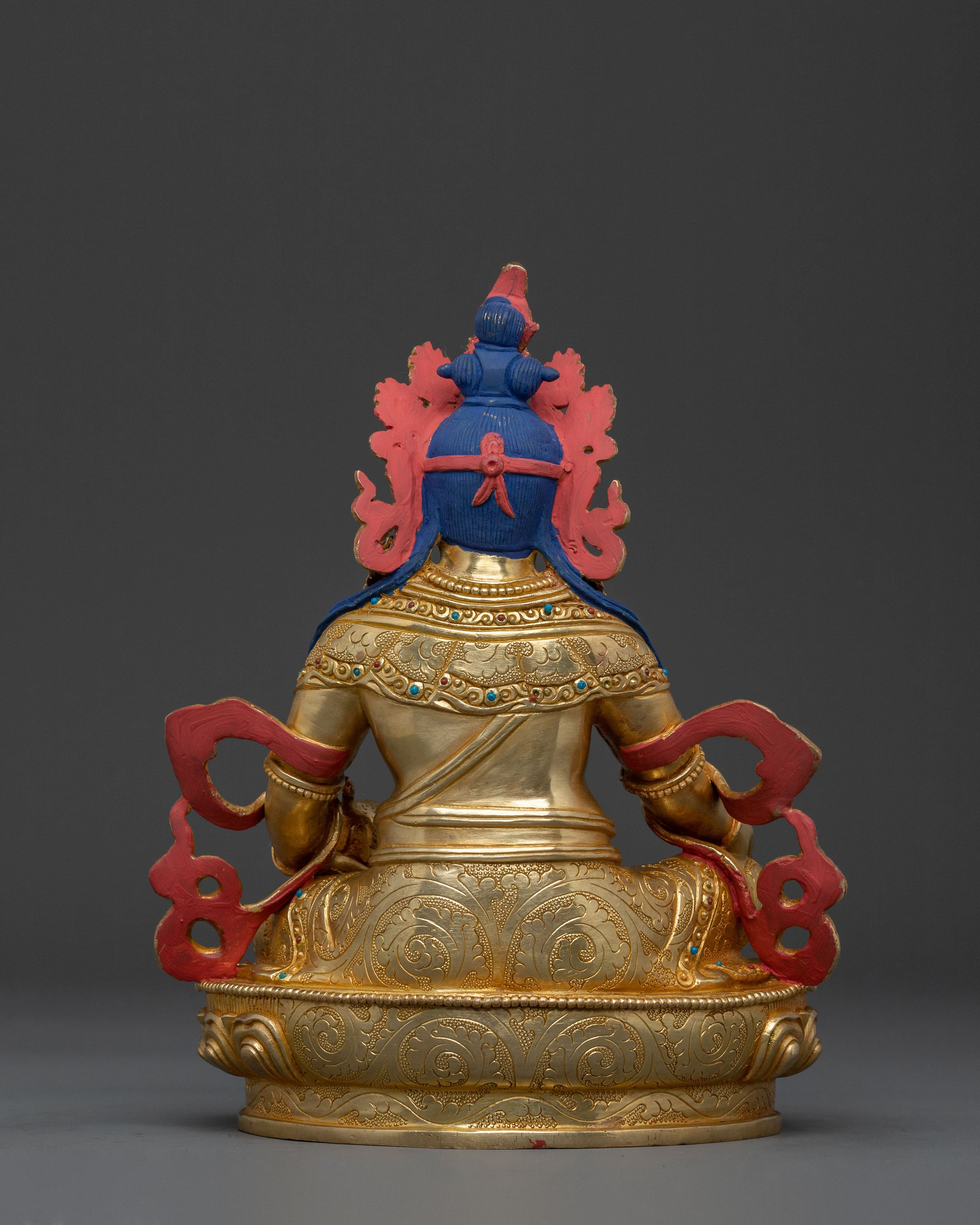 Dzambhala Wealth Deity Handcrafted Statue
