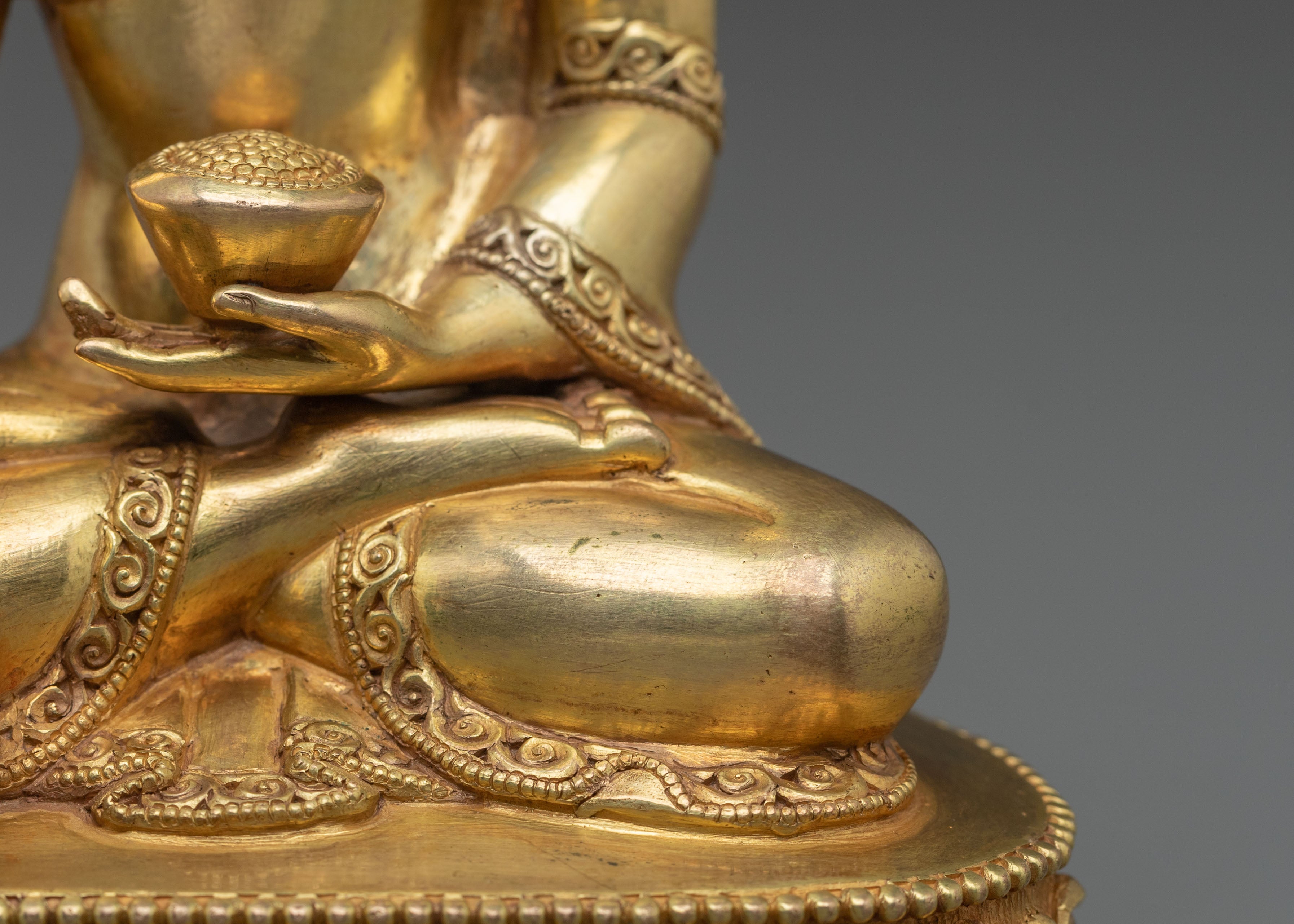 Hand-Carved Shakyamuni Buddha Statue | Copper Figurine