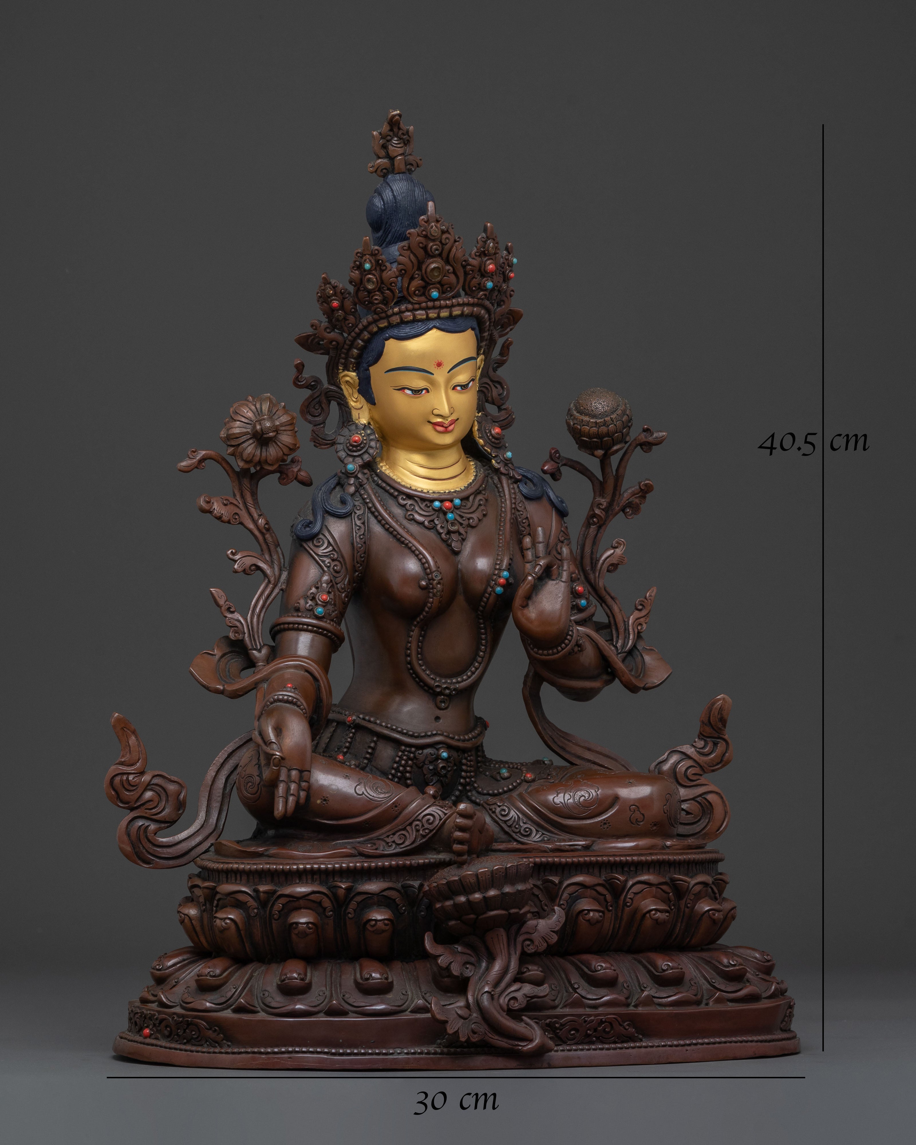 Green Tara Compassion Statue | Mother Figurine