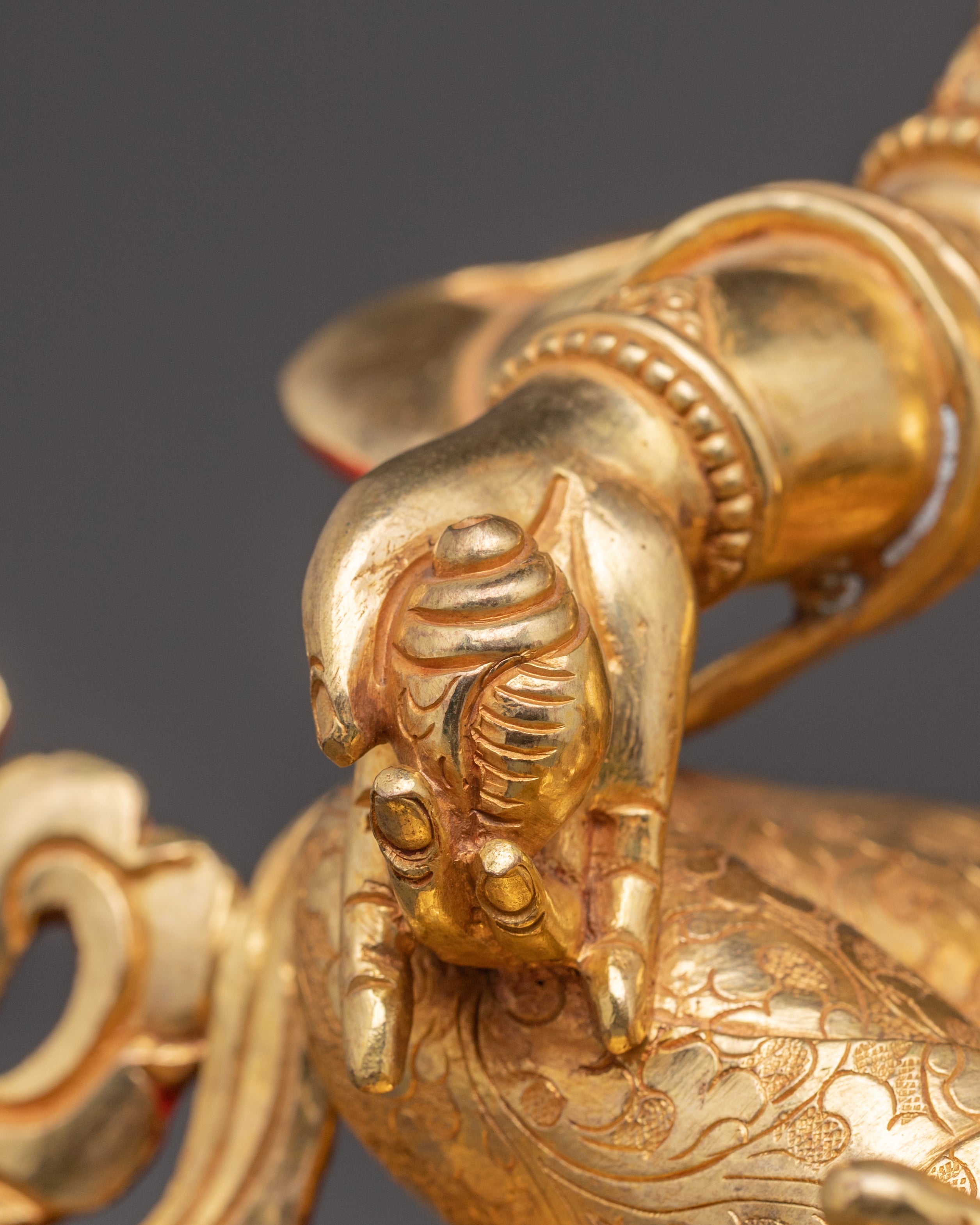 Golden Dzambhala Statue: Spiritual and Wealth Blessings