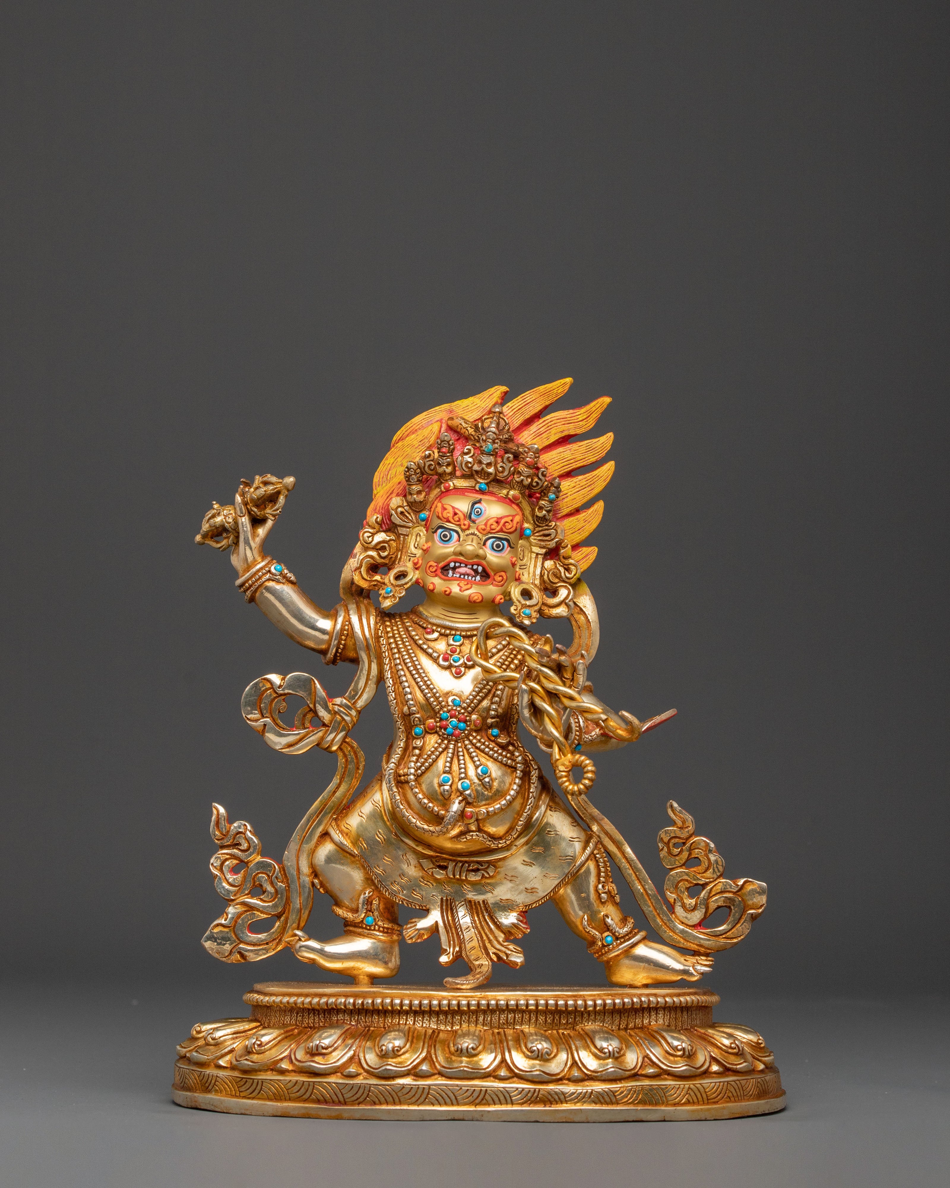 Vajrapani Statue of Dharma Protection | Buddhist Protector Sculpture