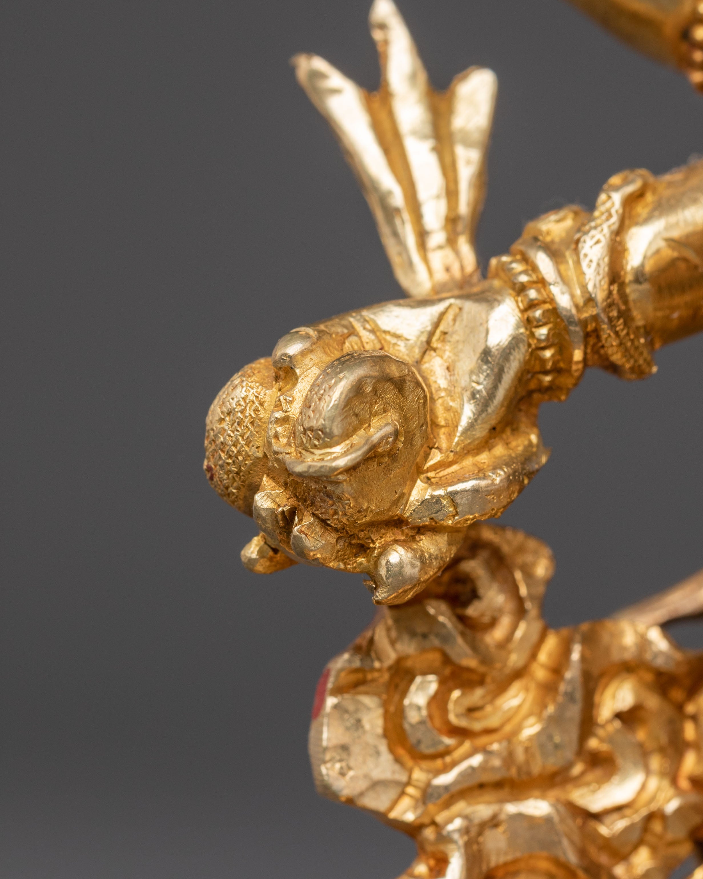 Golden Statue of Six-Armed Mahakala | Dharma Guardian