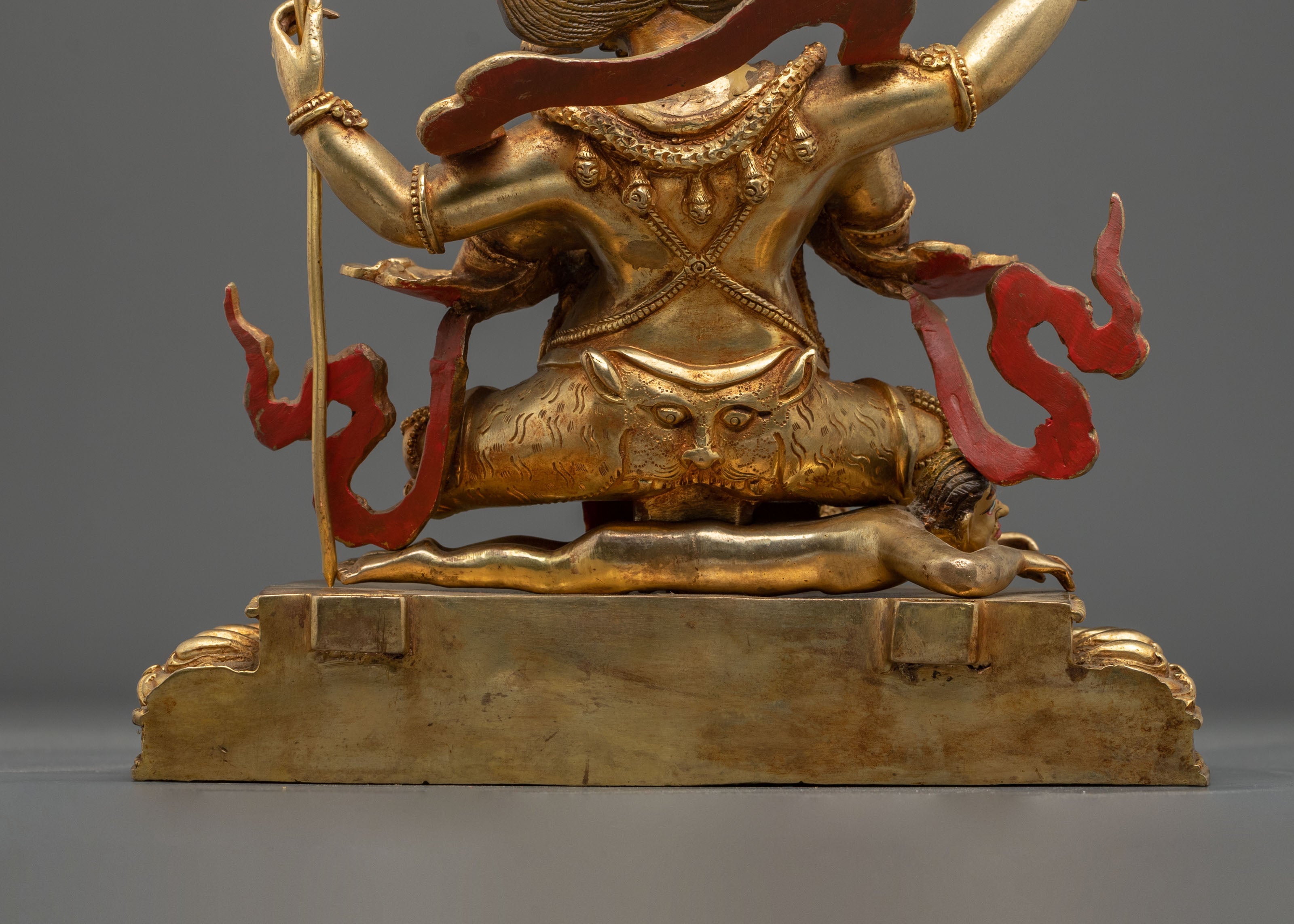 Chaturbhuja Mahakala Sculpture | Tibetan Protector Figurine