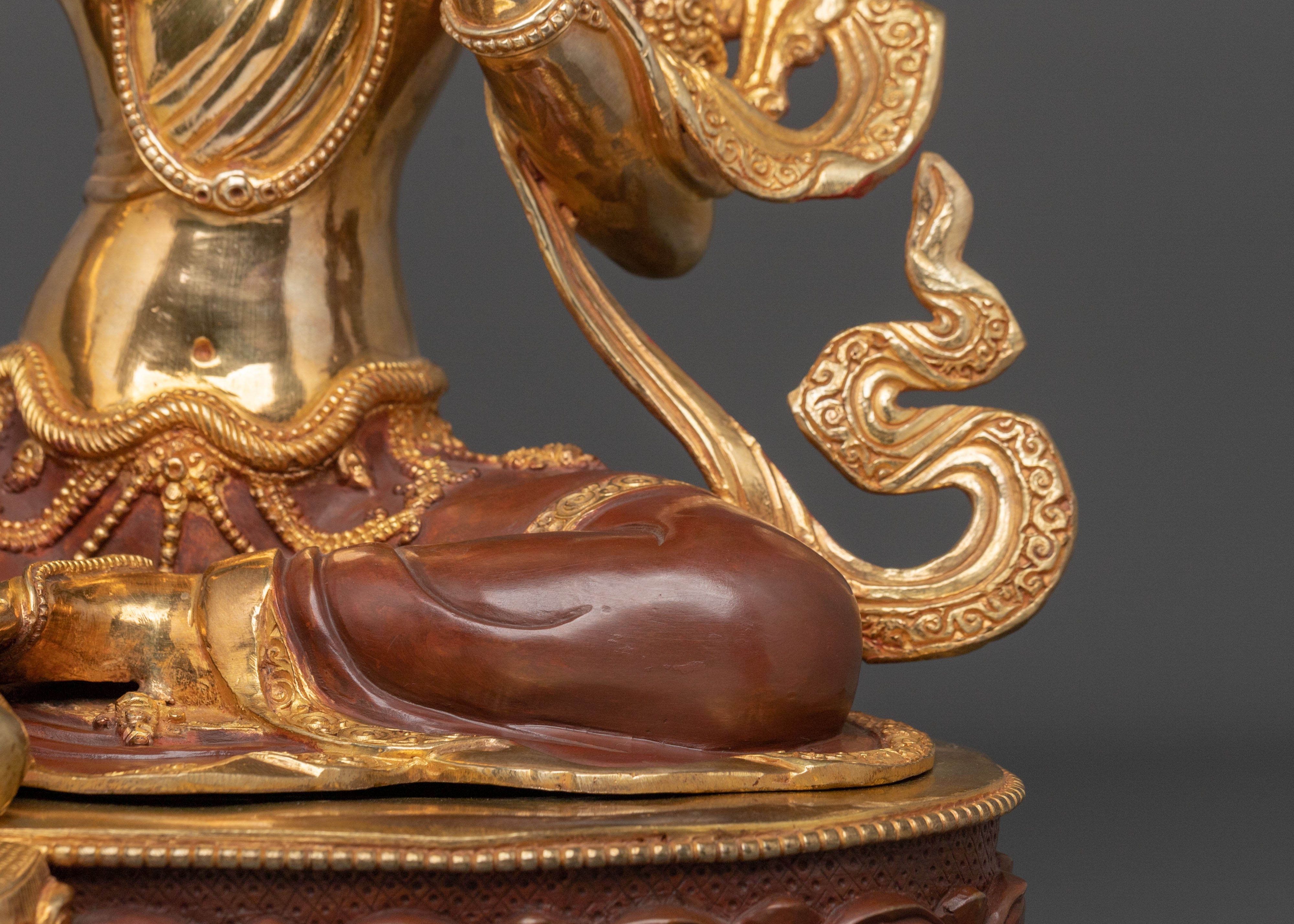 Green Tara Sacred Shrine Figure | Goddess of Compassion and Swift Protection