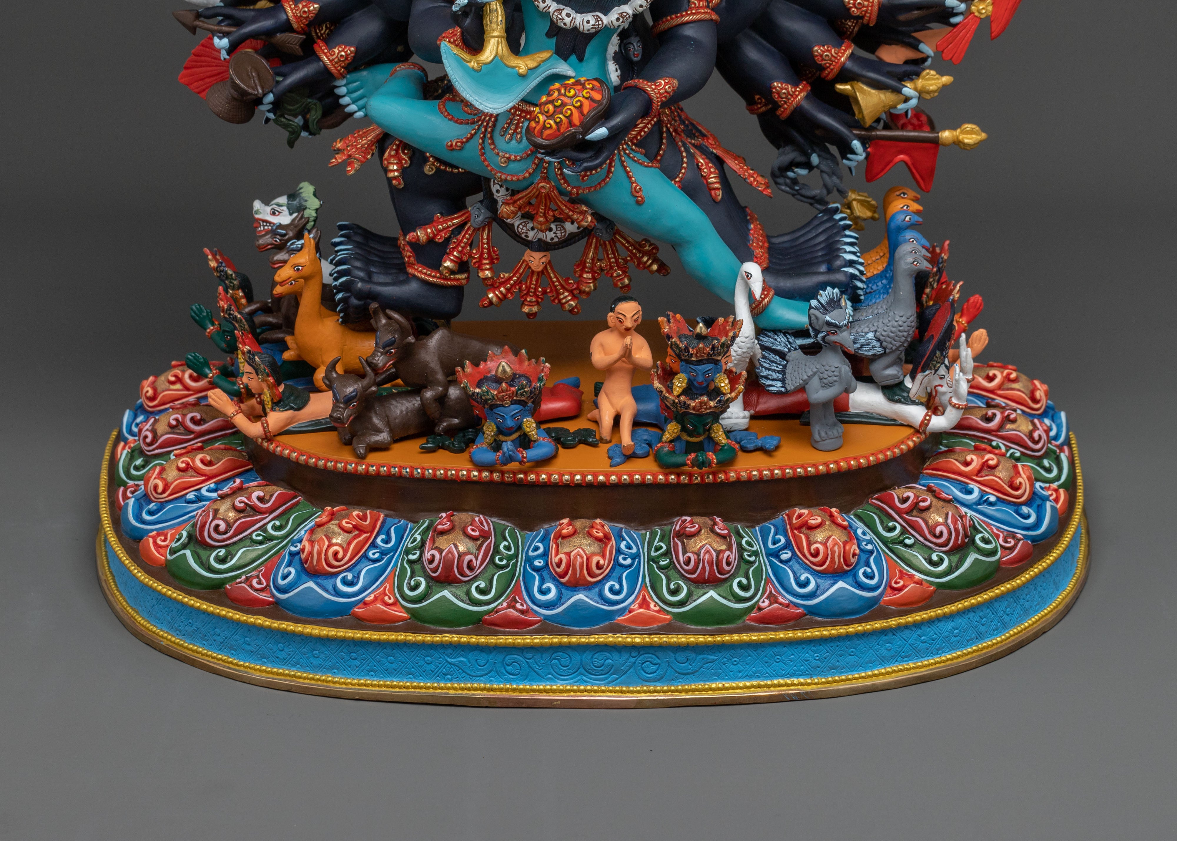 Yamantaka Wrathful Deity Statue | Fierce Protector of Enlightened