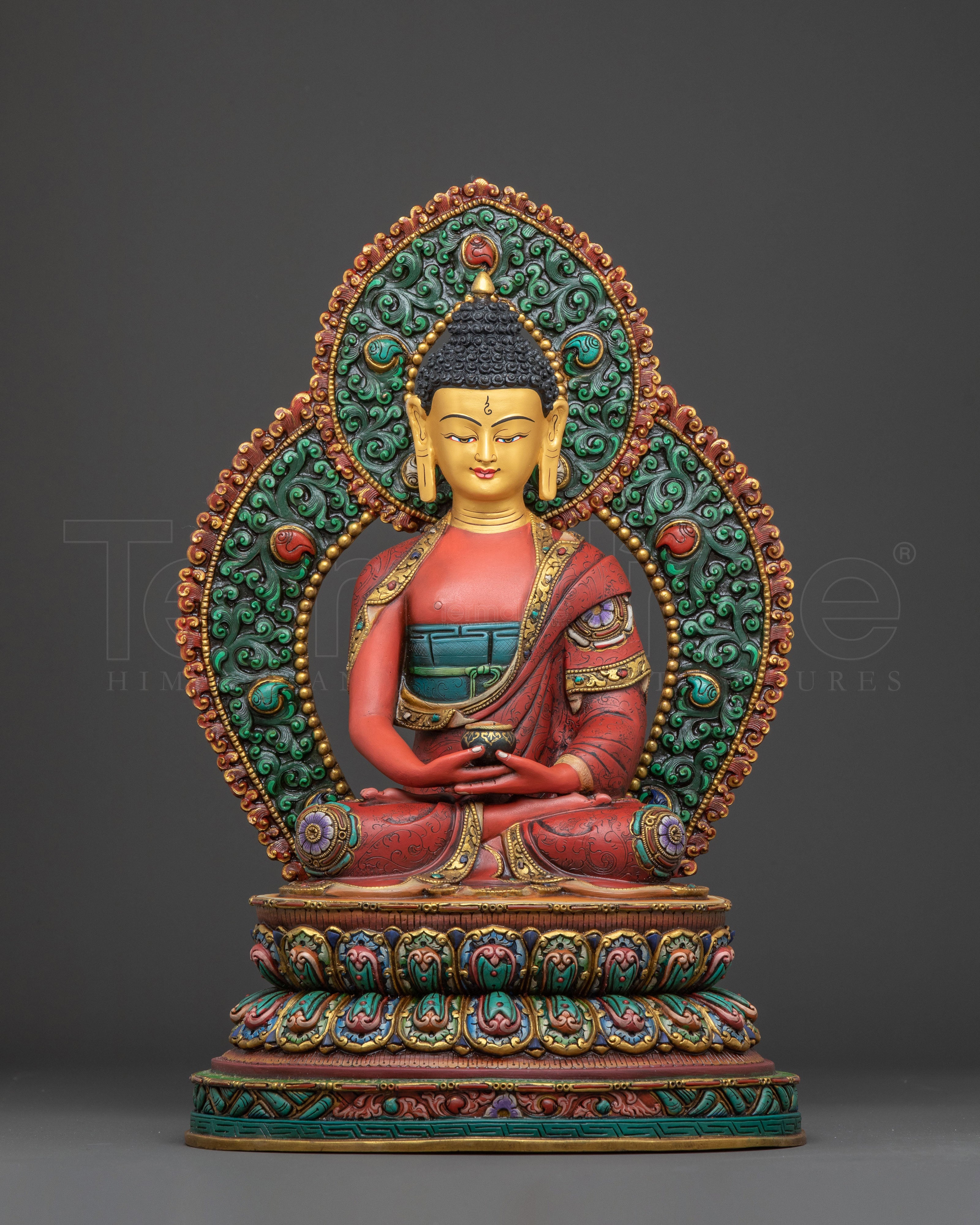 Handcrafted 5 Dhyani Buddha Statue Set – Art in Gilded Copper