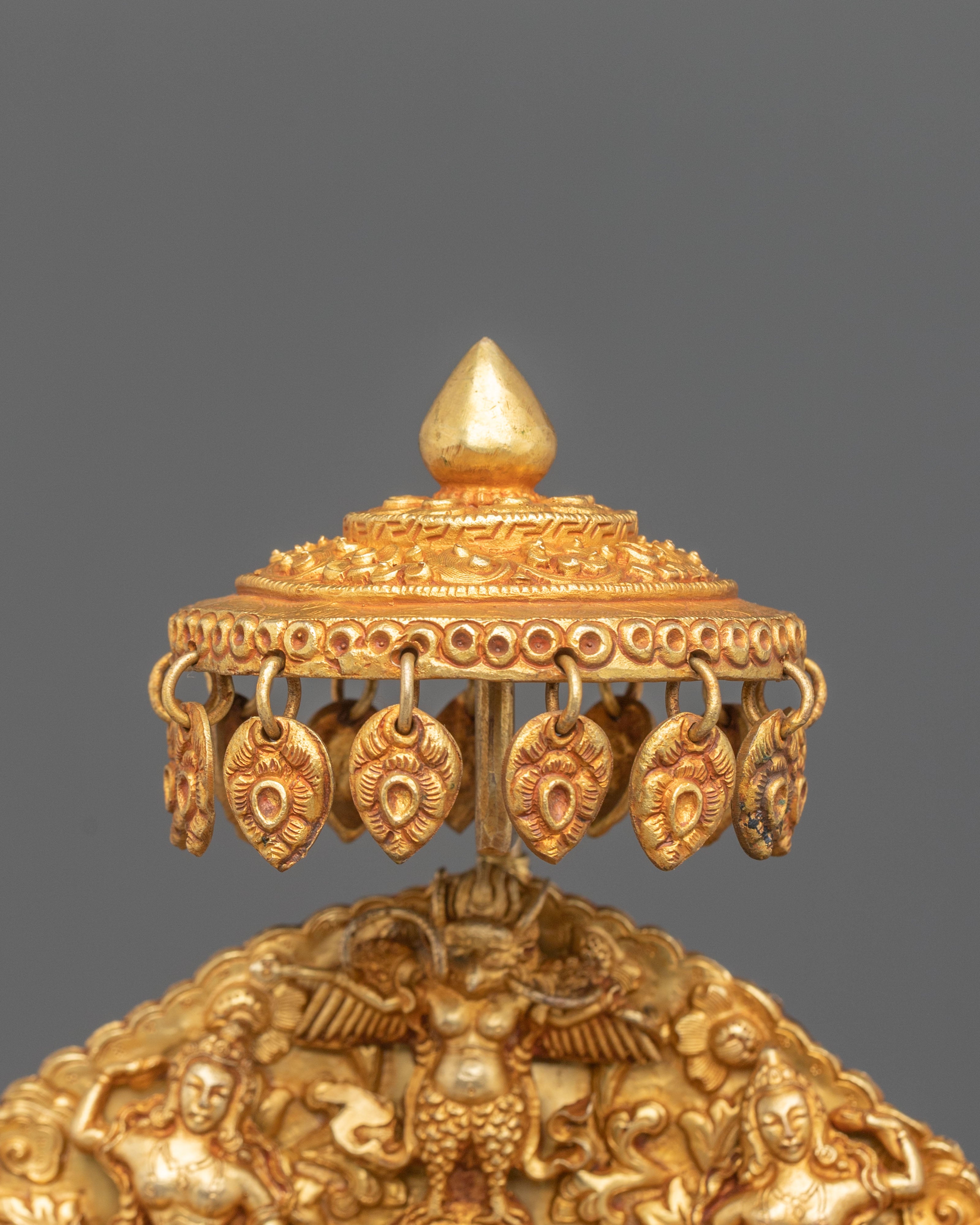 Shakyamuni Buddha Sacred Sculpture with Throne | Symbol of Wisdom Peace