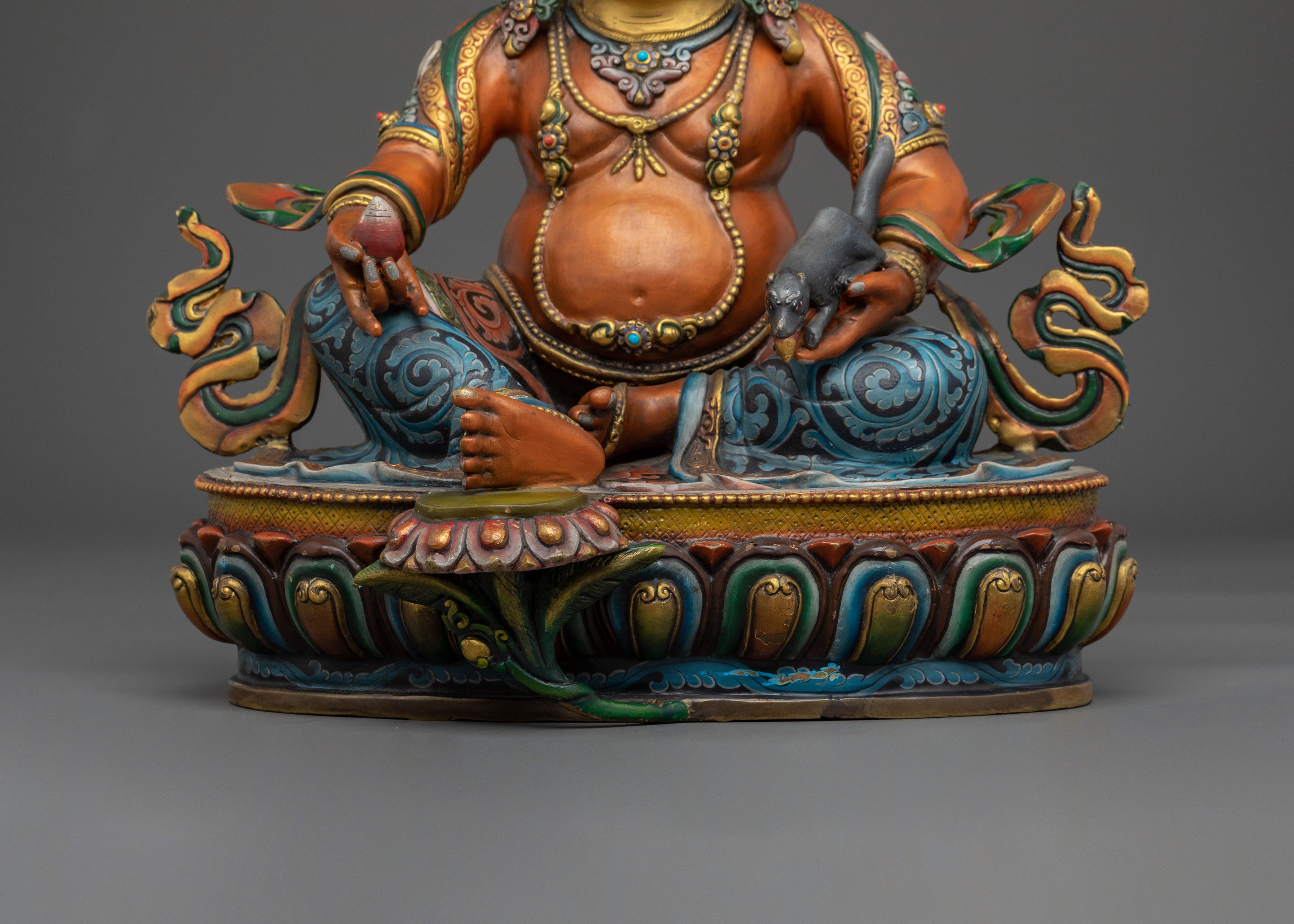 Dzambhala Wealth Deity Statue | Made in Nepal