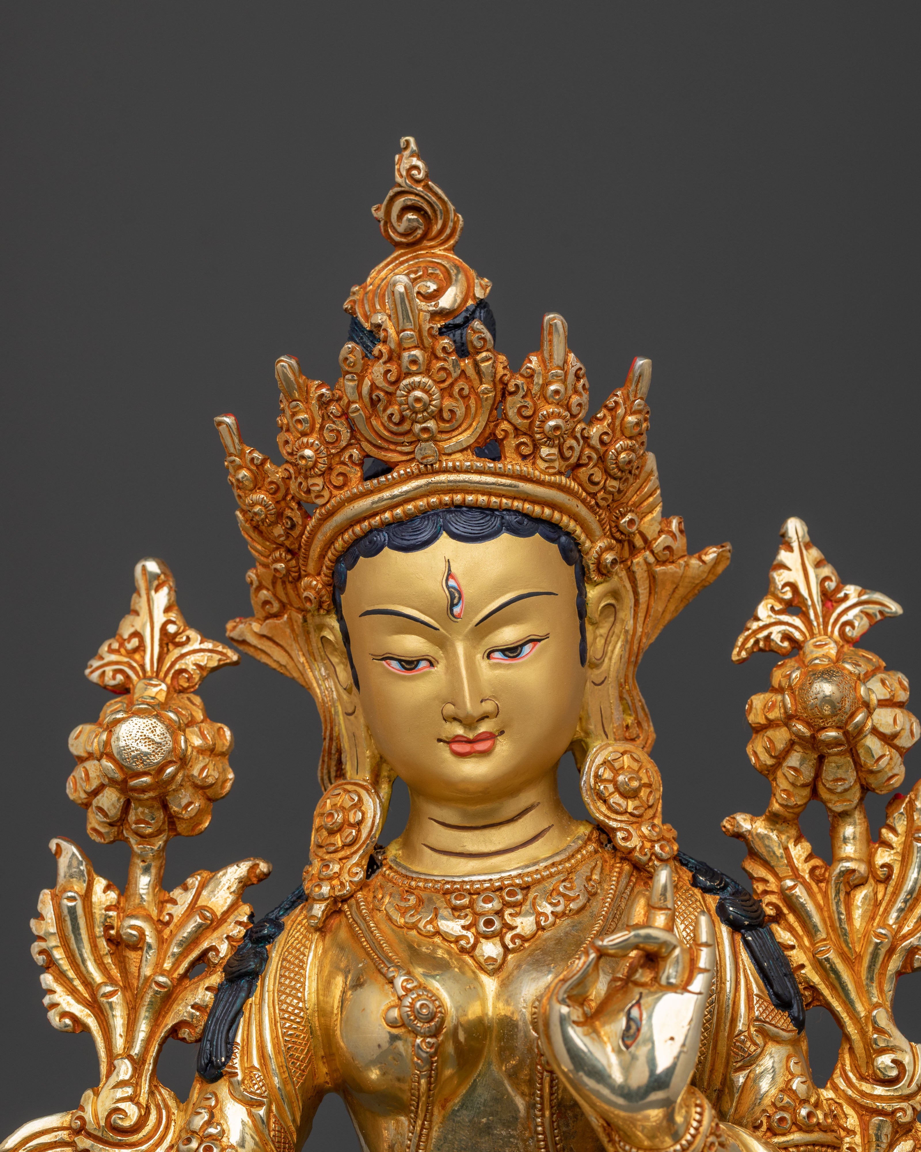 Sacred White Tara Wisdom Statue | Icon for Blessings