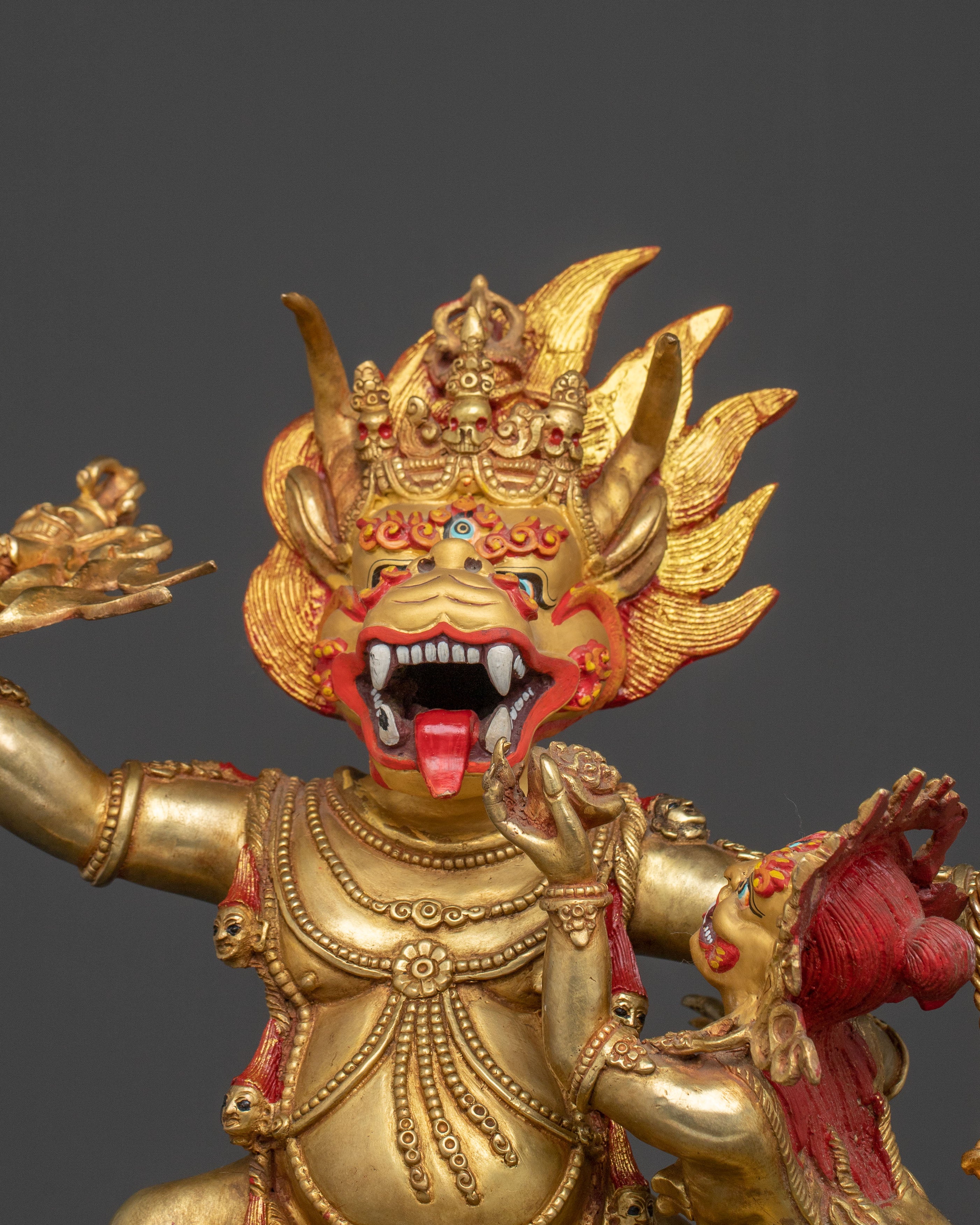 Yama Dharmaraja Fierce Wisdom Statue | Wrathful Deity