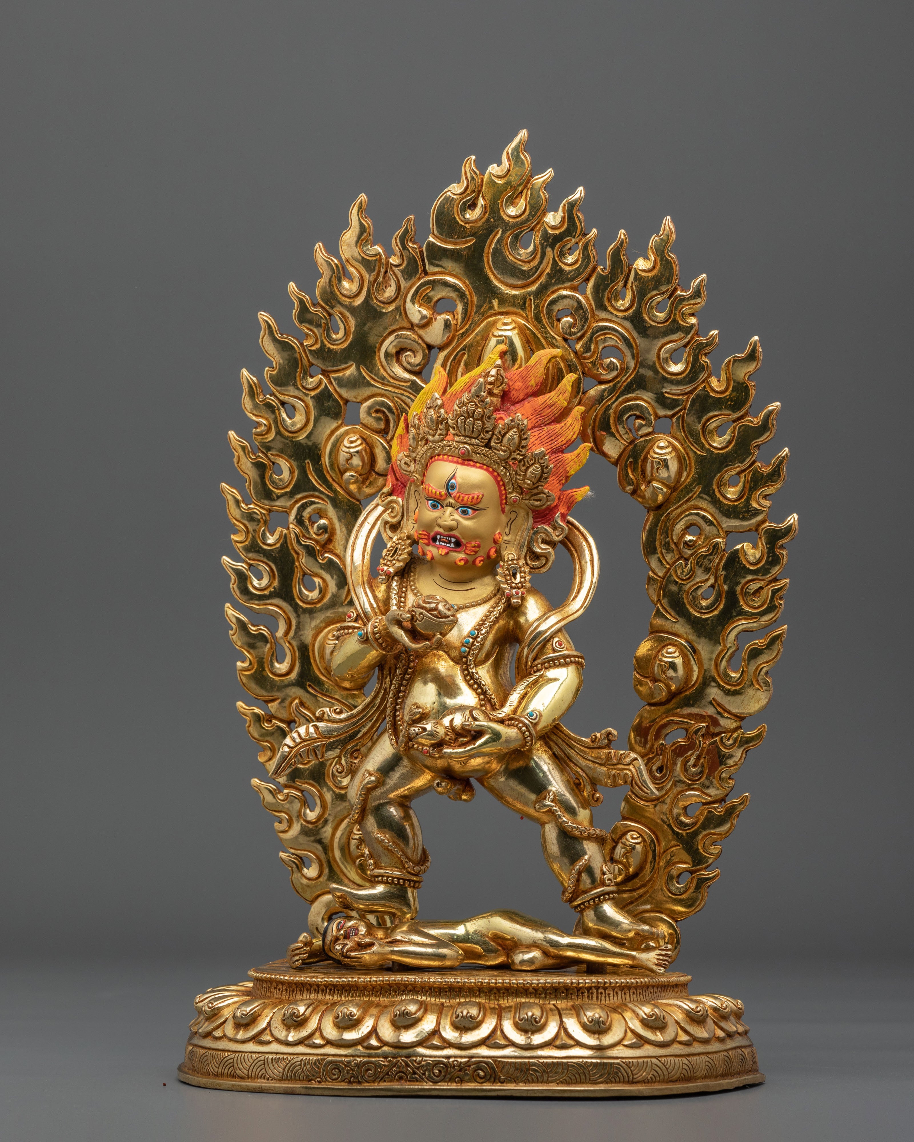 Black Dzambhala Statue | Sacred Buddhist Protector