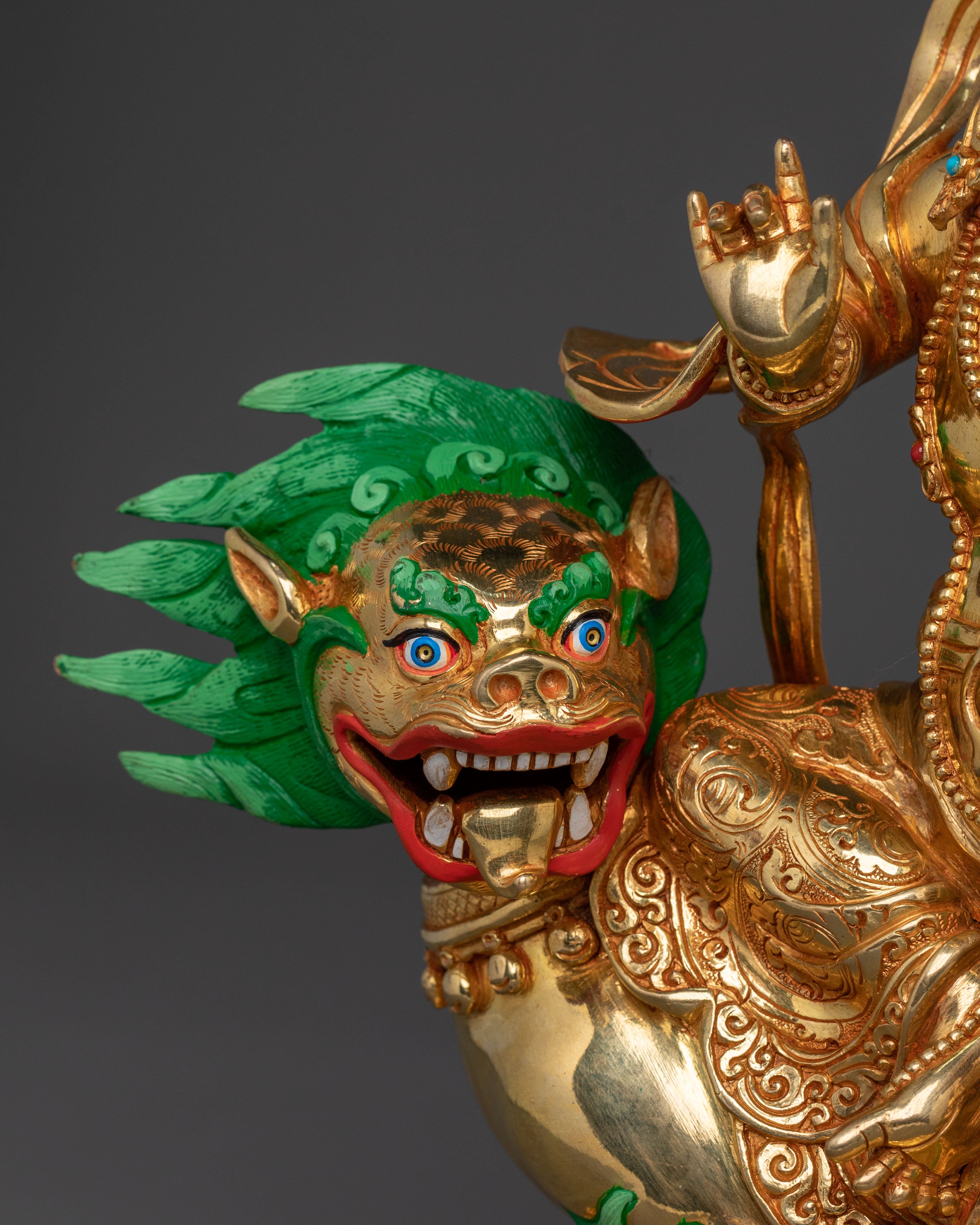 Tibetan Wealth God Namtoshe Statue | Traditional Himalayan Sacred Artwork