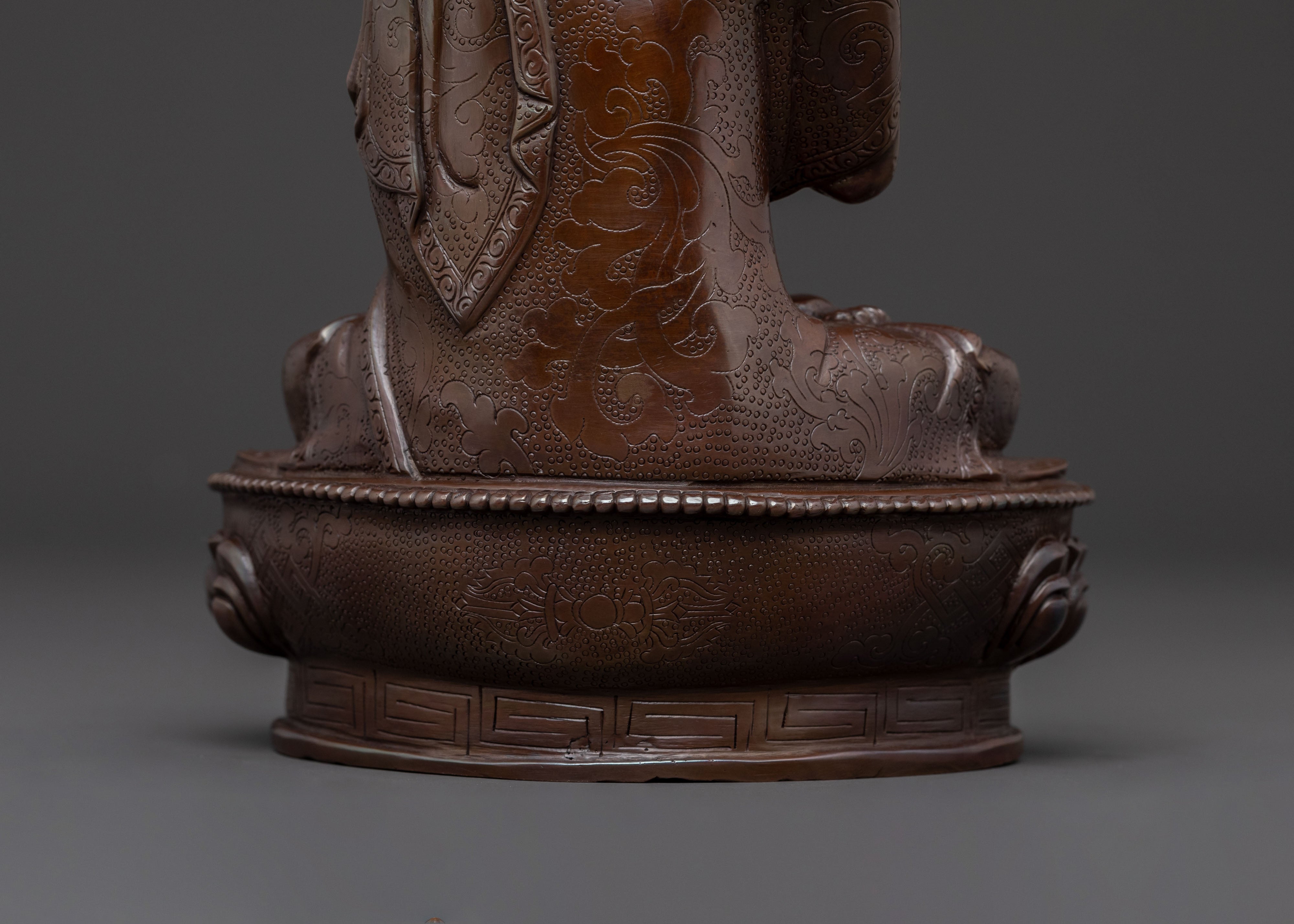 Vairocana Oxidized Copper Statue | Sacred Figure