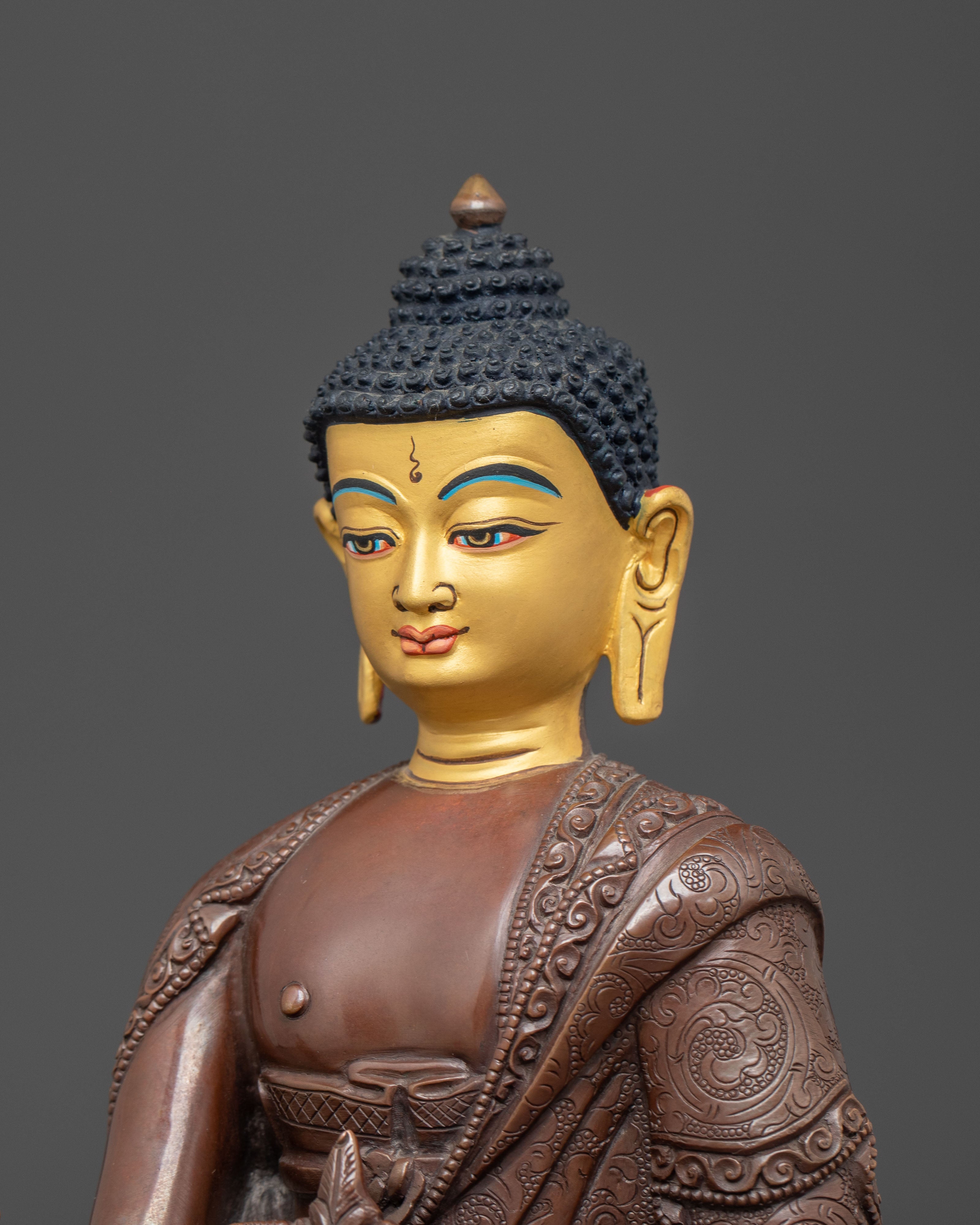 Golden Statue of Healer Medicine Buddha | Healing Buddha