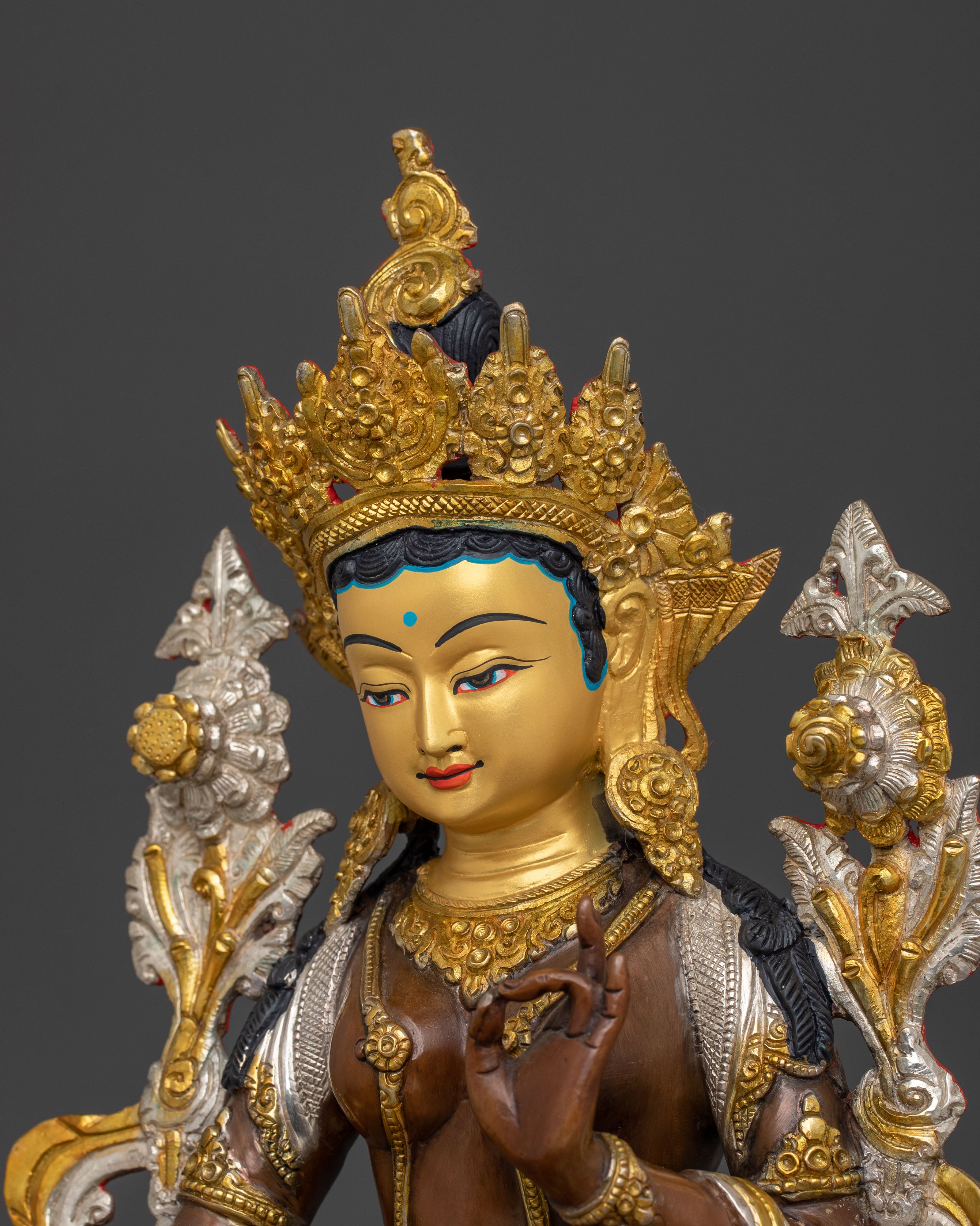 Green Tara Buddhist Guardian Statue | Sacred Protector and Guide to Liberation