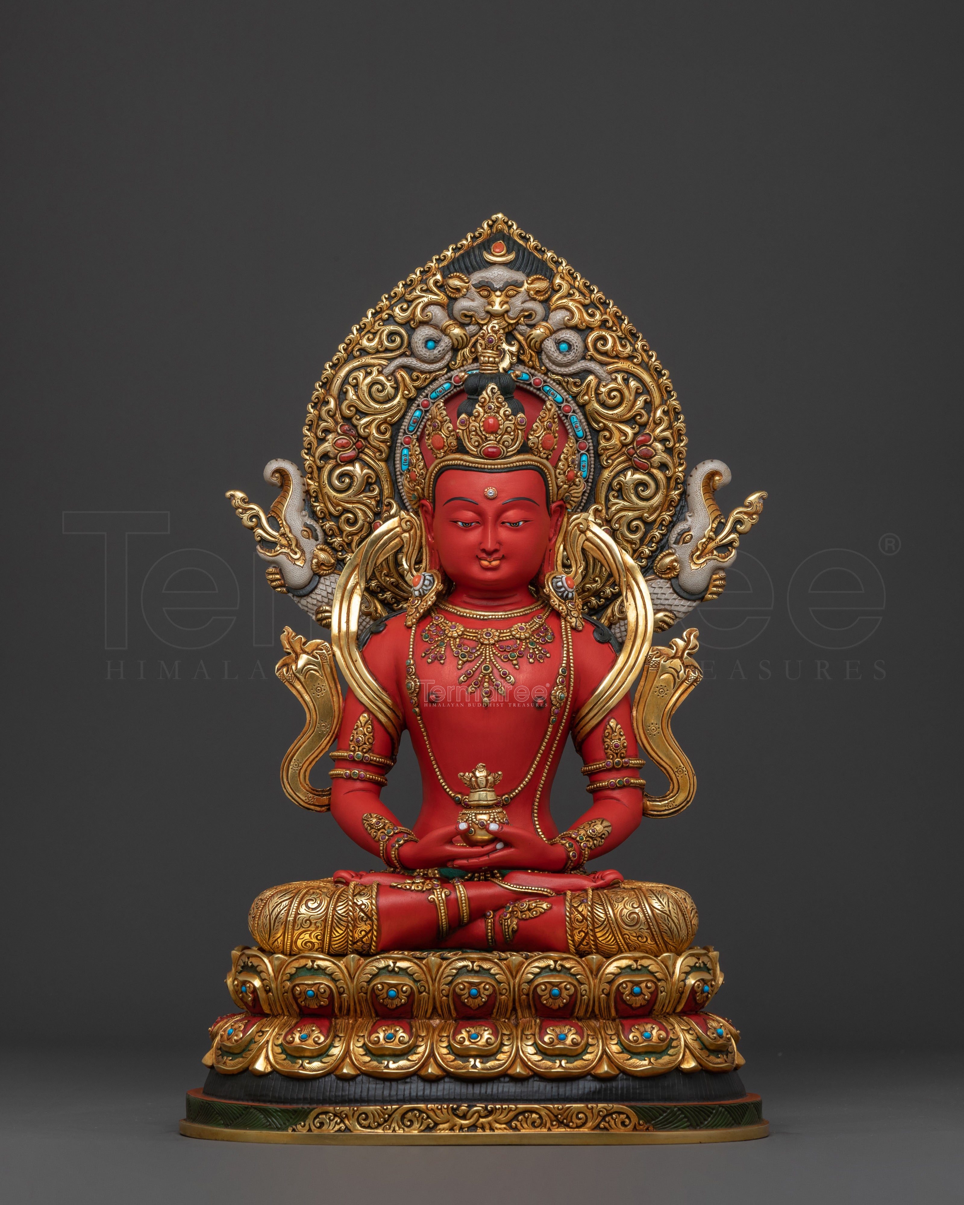 Majestic Amitayus Statue | Spiritual Home Decor