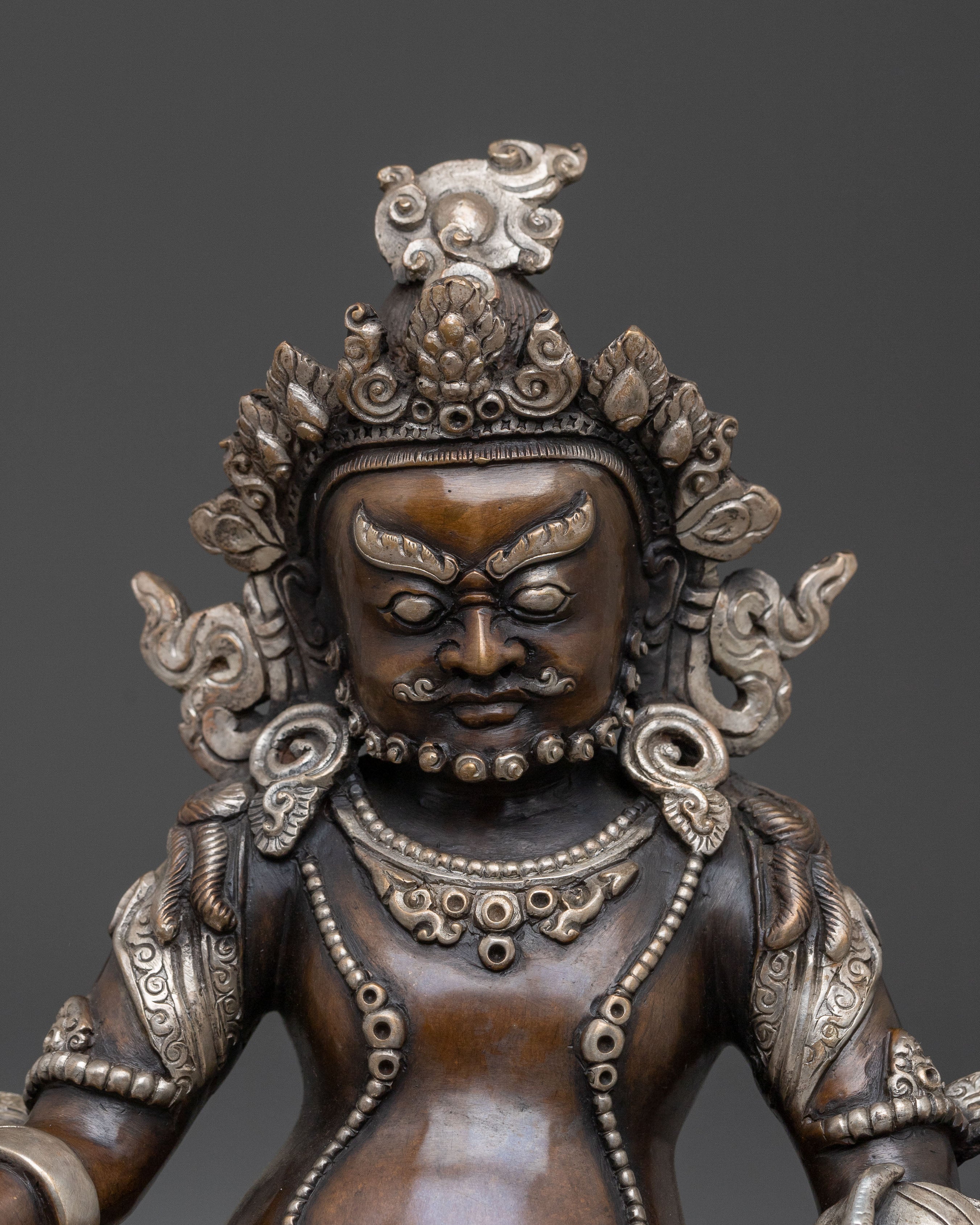 Primary Deity of Wealth Dzambhala Statue | Tibetan Buddhist Prosperity